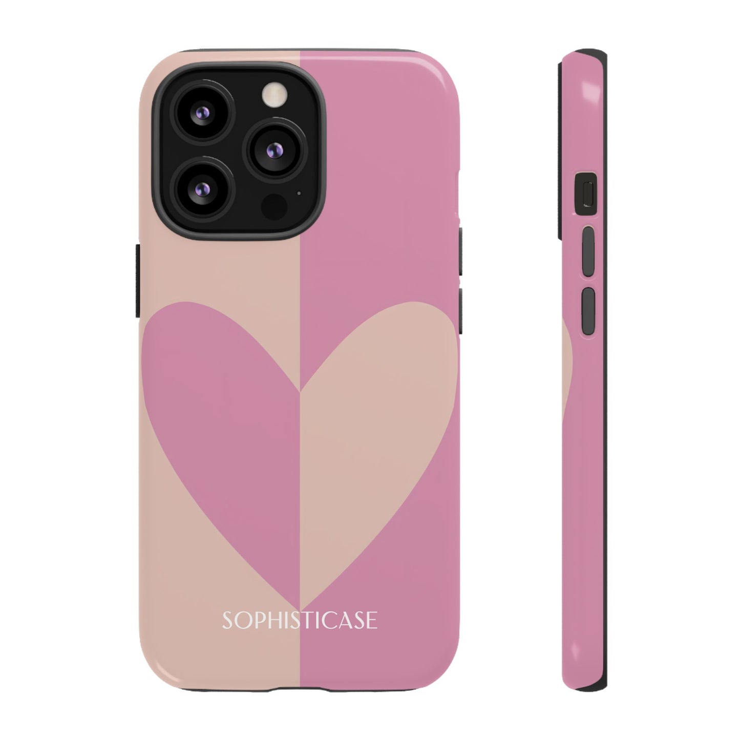 Be Mine in Pink and Brown - iPhone Case