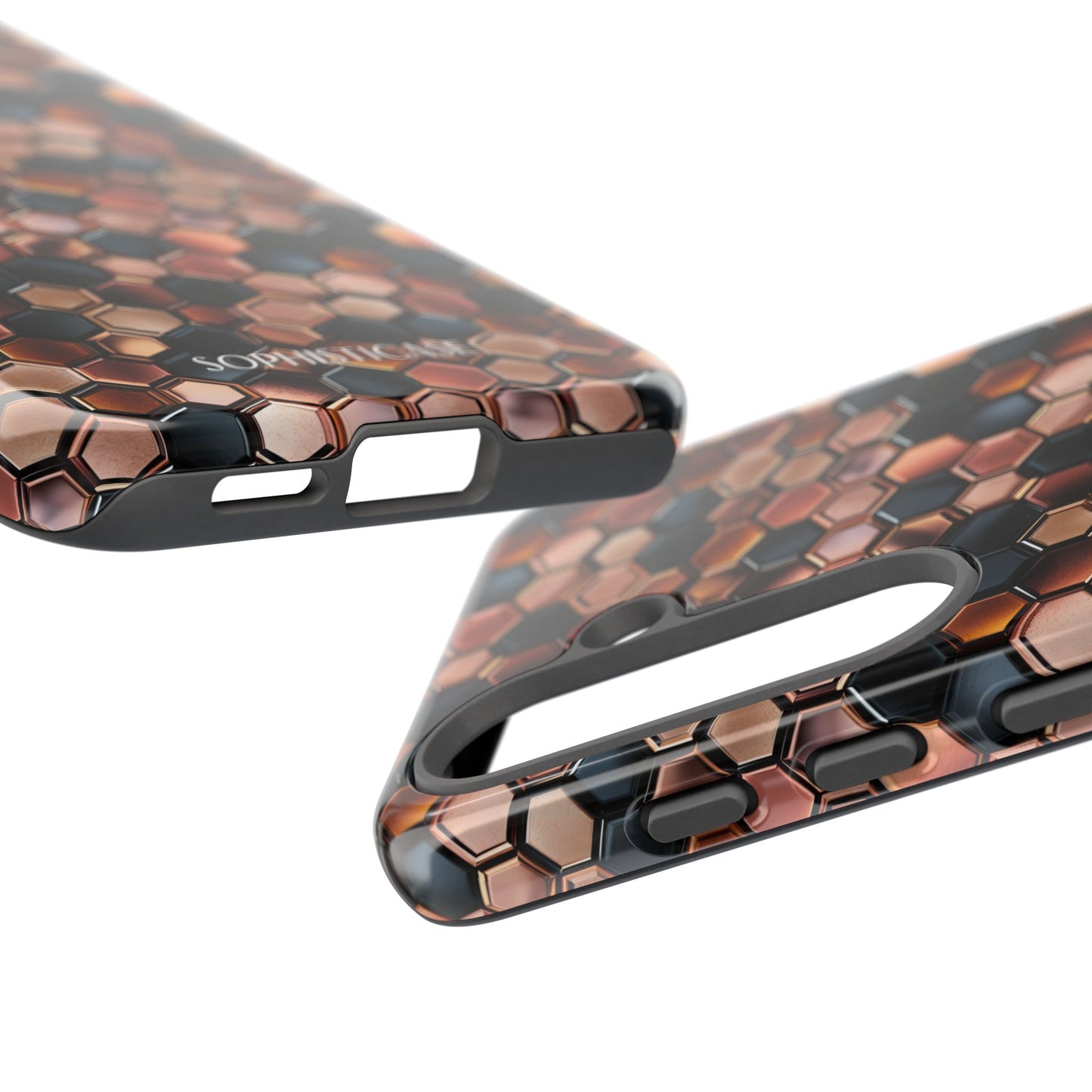 Rose' Runway in Honeycomb Mosaic - Tough Phone Case