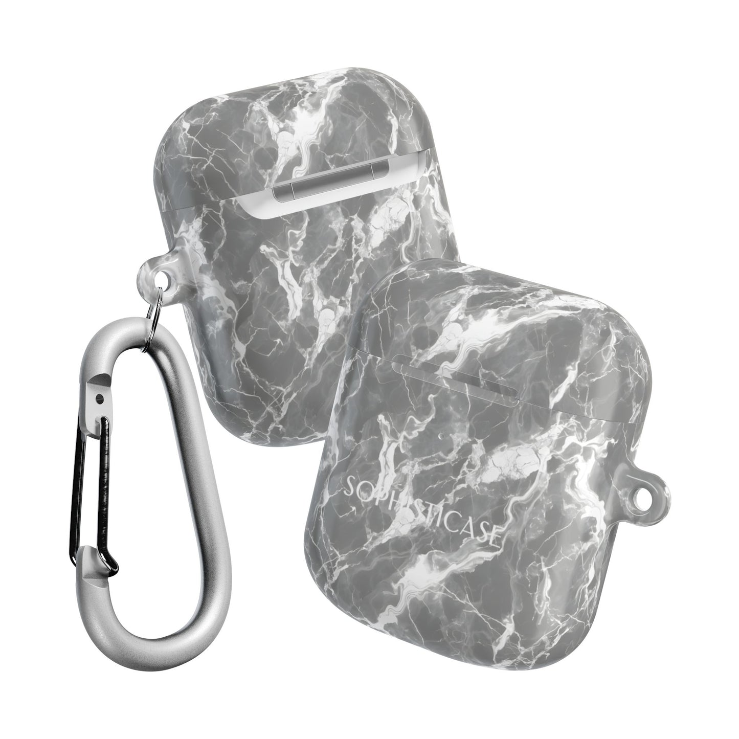 AirPod Cases - Marble Crush in Charcoal Grey
