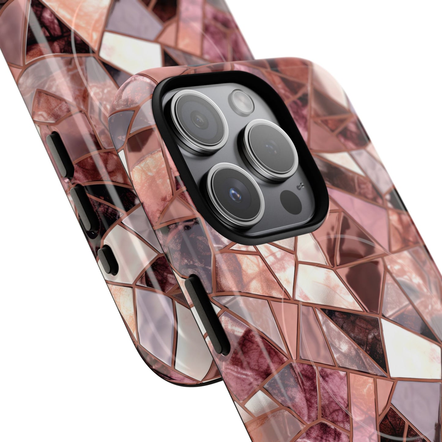 Rose' Runway in Merlot Mosaic - Magsafe Case
