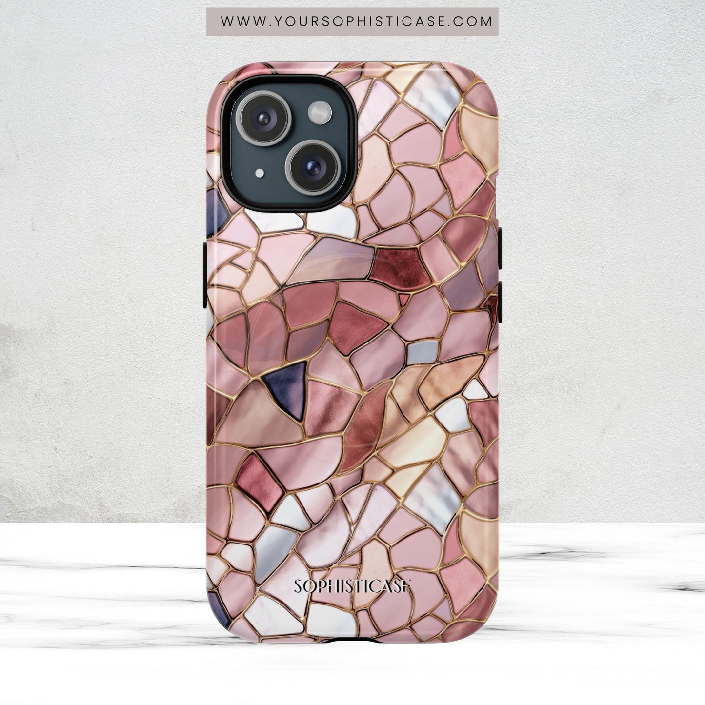 Rose' Runway in Pink Mosaic - Magsafe Case