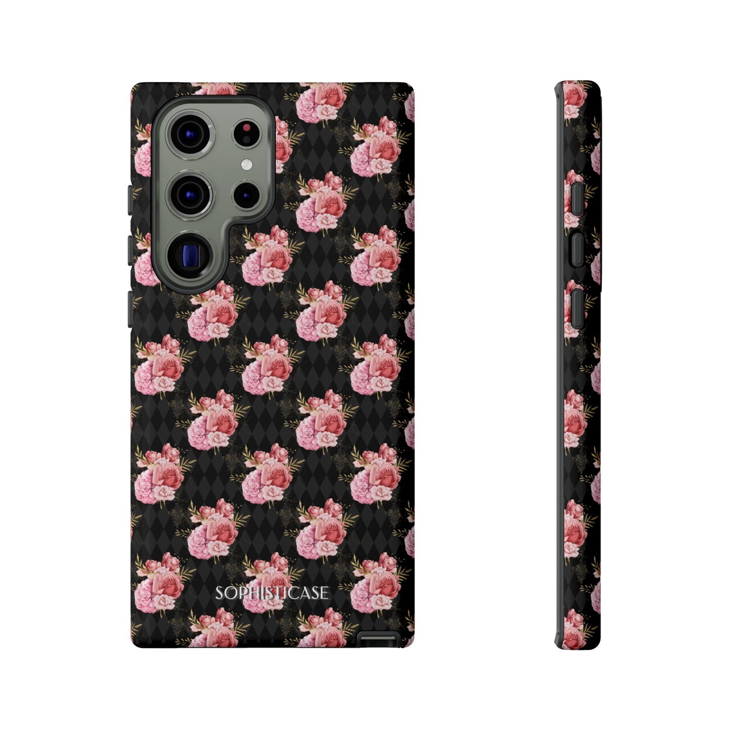 Rose Diamond Romance in Vivienne - Tough Phone Case