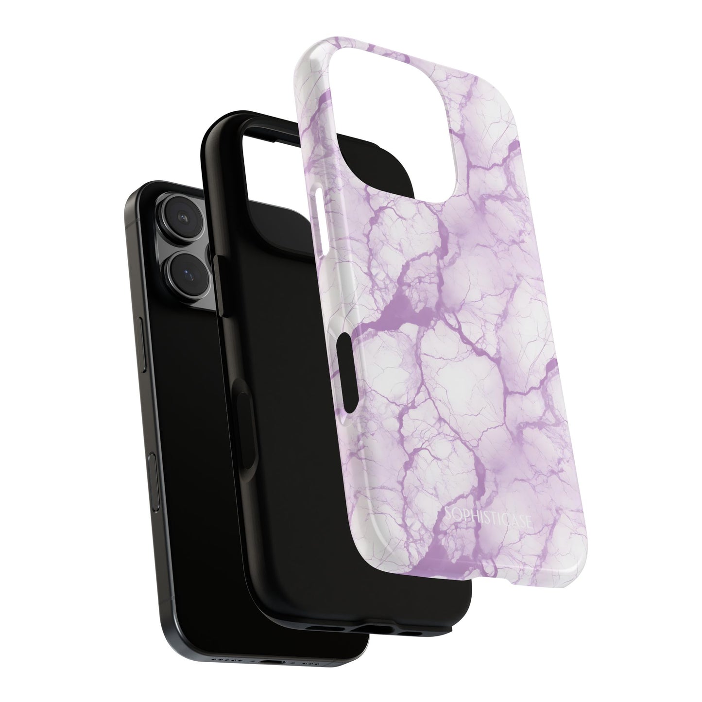 Marble Opulence in Purple - iPhone Case