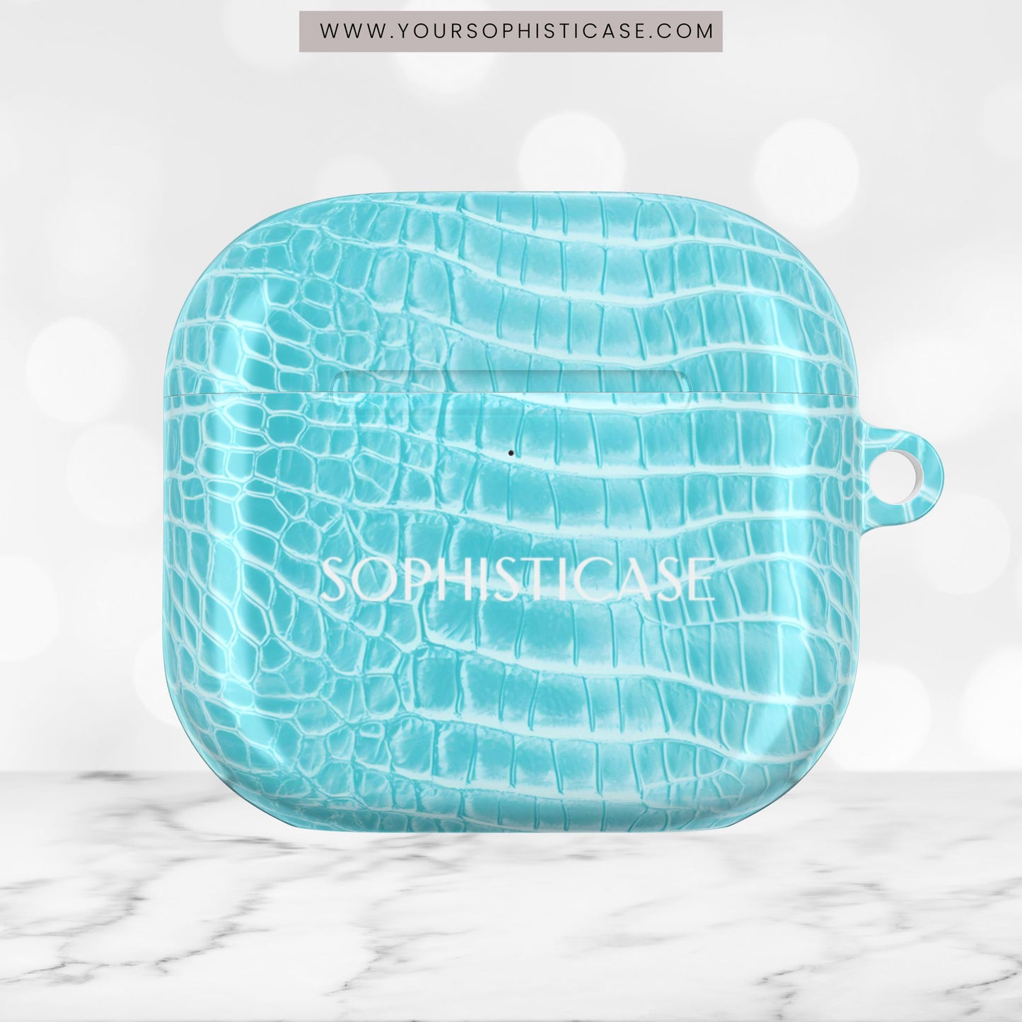 AirPod Cases - Luxe Leather in Aqua