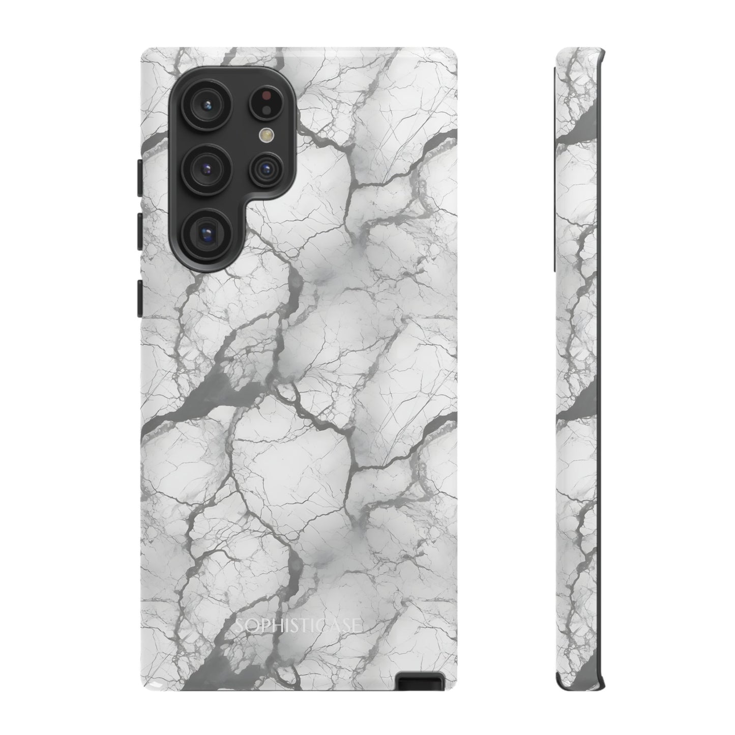 Marble Opulence in Charcoal Grey - Samsung Galaxy Case