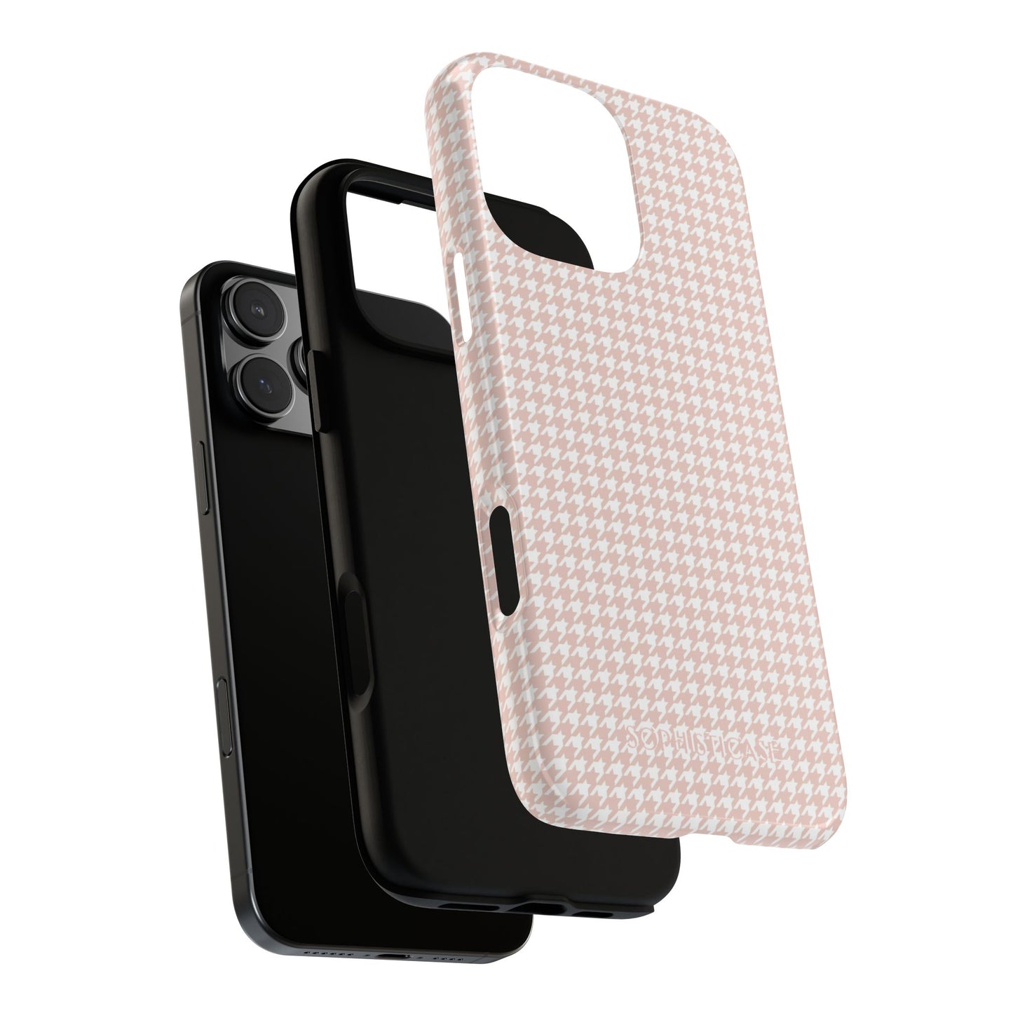 Houndstooth in Neutral - iPhone Case