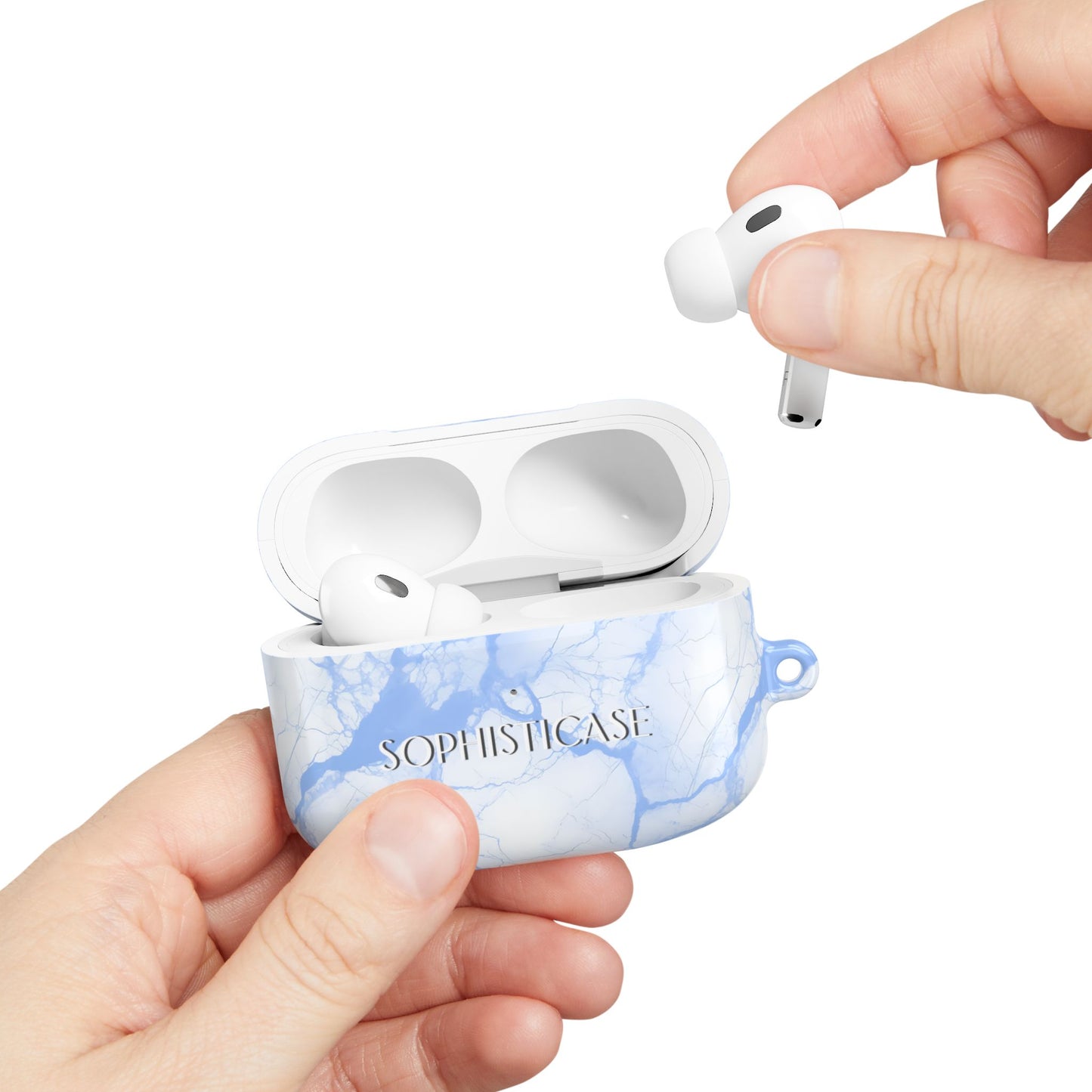 AirPod Cases - Marble Opulence in Blue