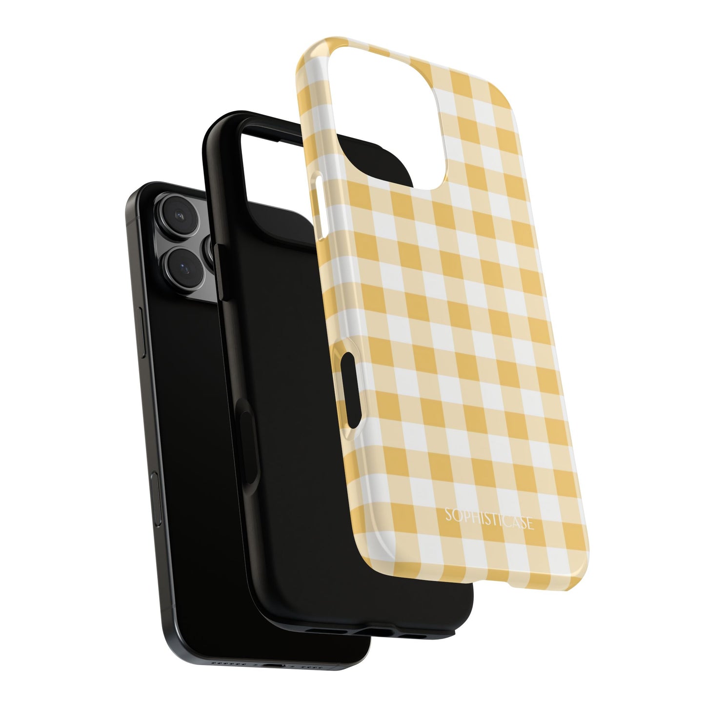 Gingham in Yellow - iPhone Magsafe Case
