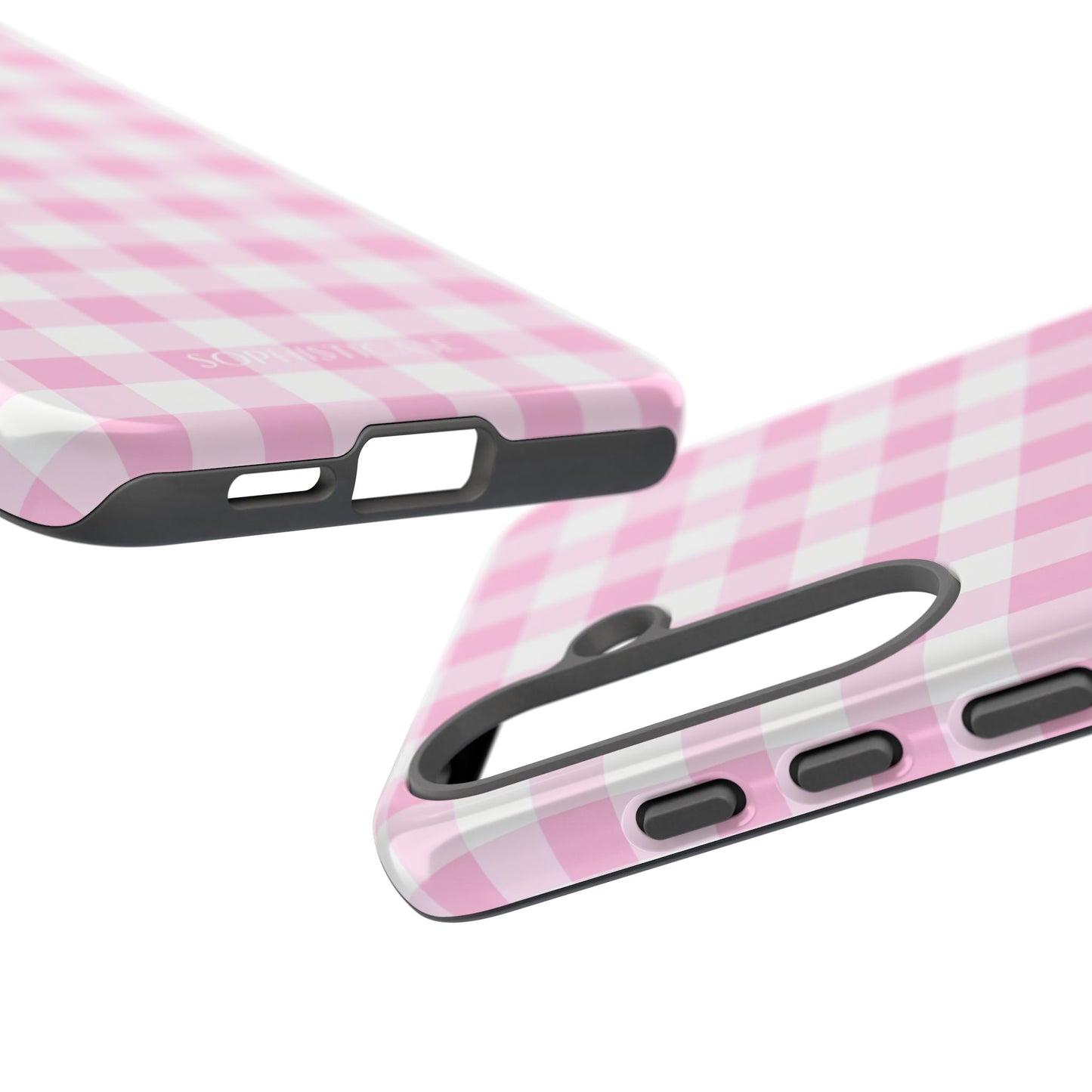 Gingham in Pink - Tough Phone Case