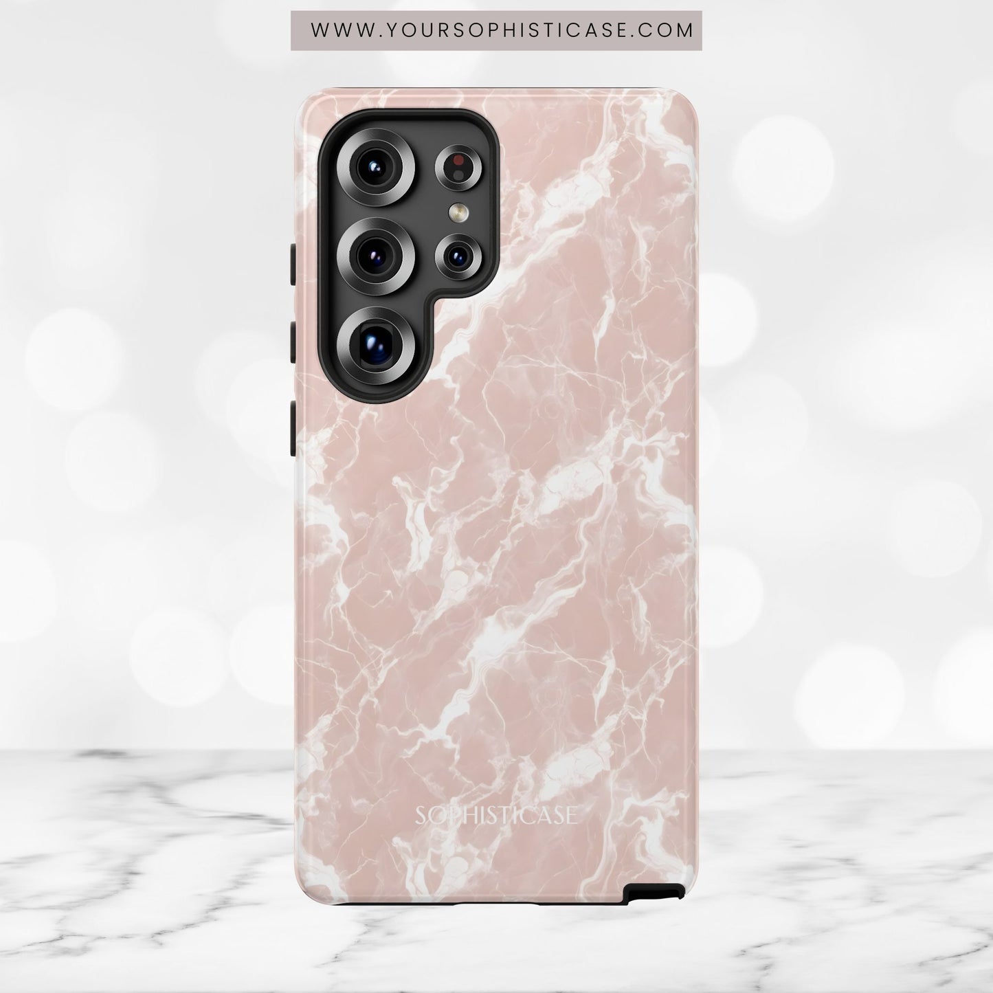 Marble Crush in Neutral Beige - Tough Phone Case