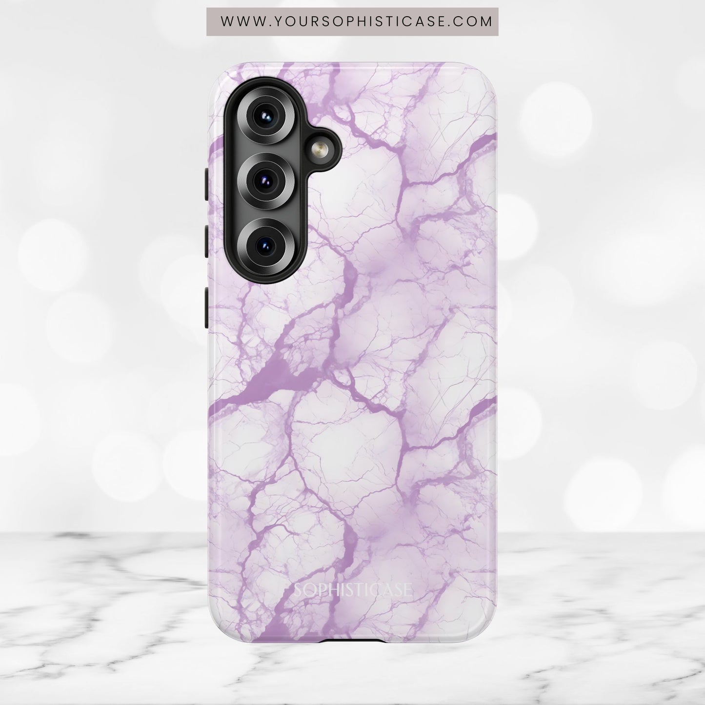 Marble Opulence in Purple - Tough Phone Case