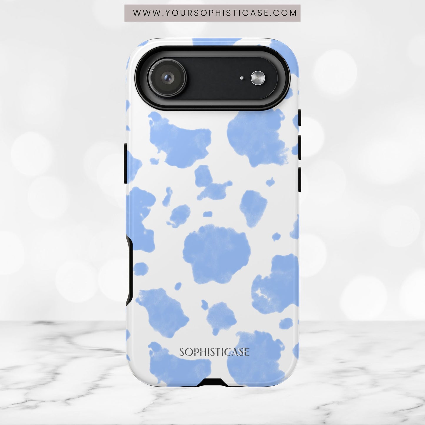 Holy Cow in Blue - iPhone Case