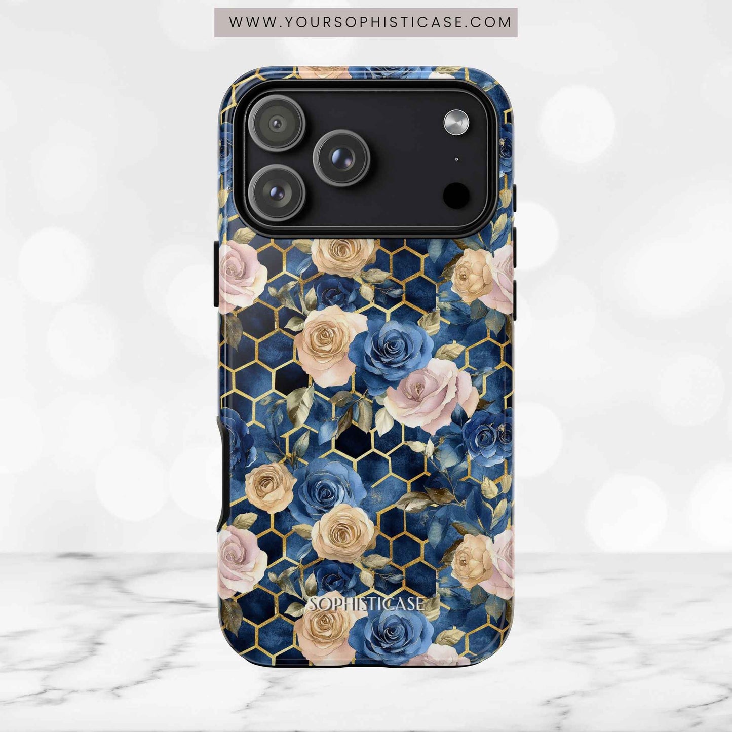 Royal Floral in Midnight Rose - Tough Phone Case