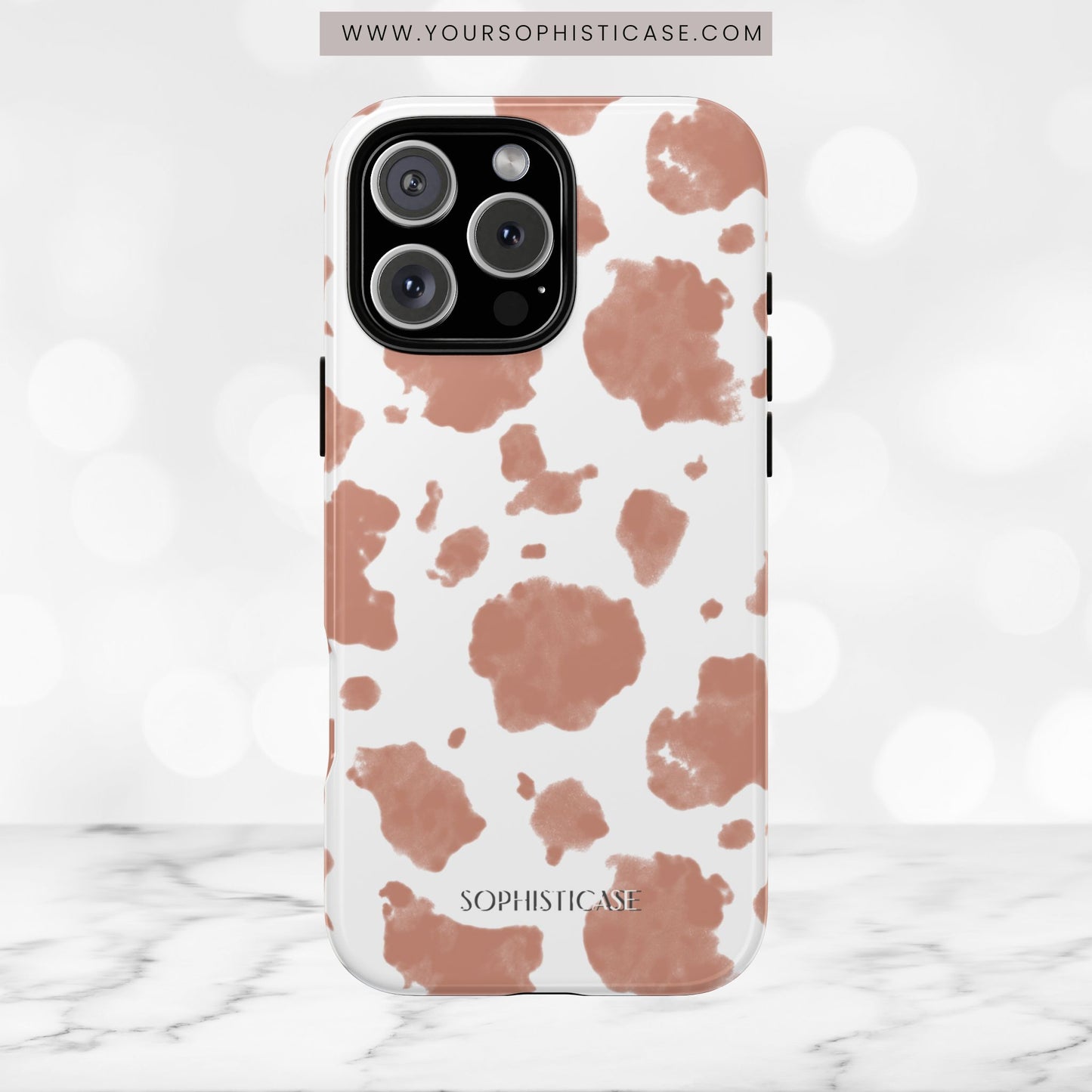 Holy Cow in Light Brown - iPhone Case