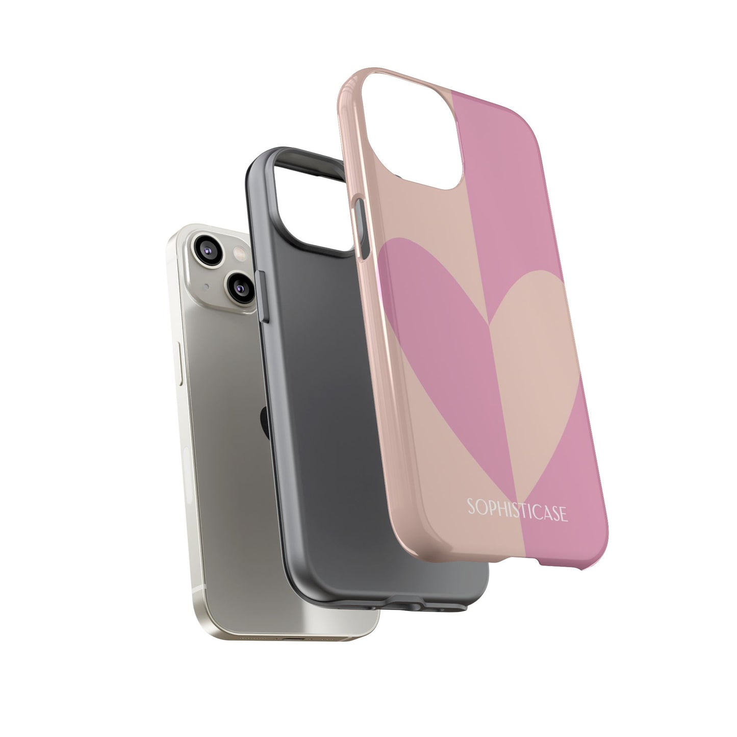 Be Mine in Pink and Brown - iPhone Case