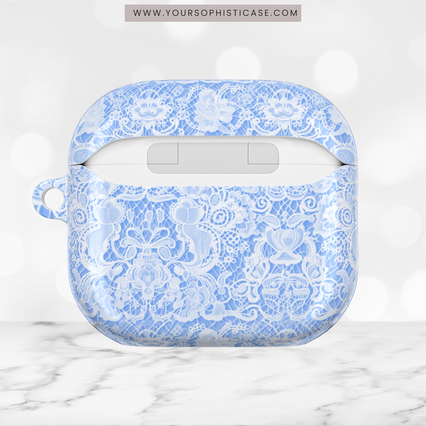 AirPod Cases - Luxe Lace in Blue