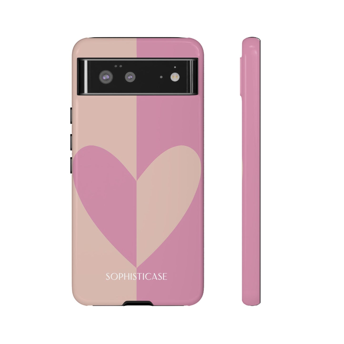 Be Mine in Pink and Brown - Tough Phone Case for Google Pixel - Sophisticase