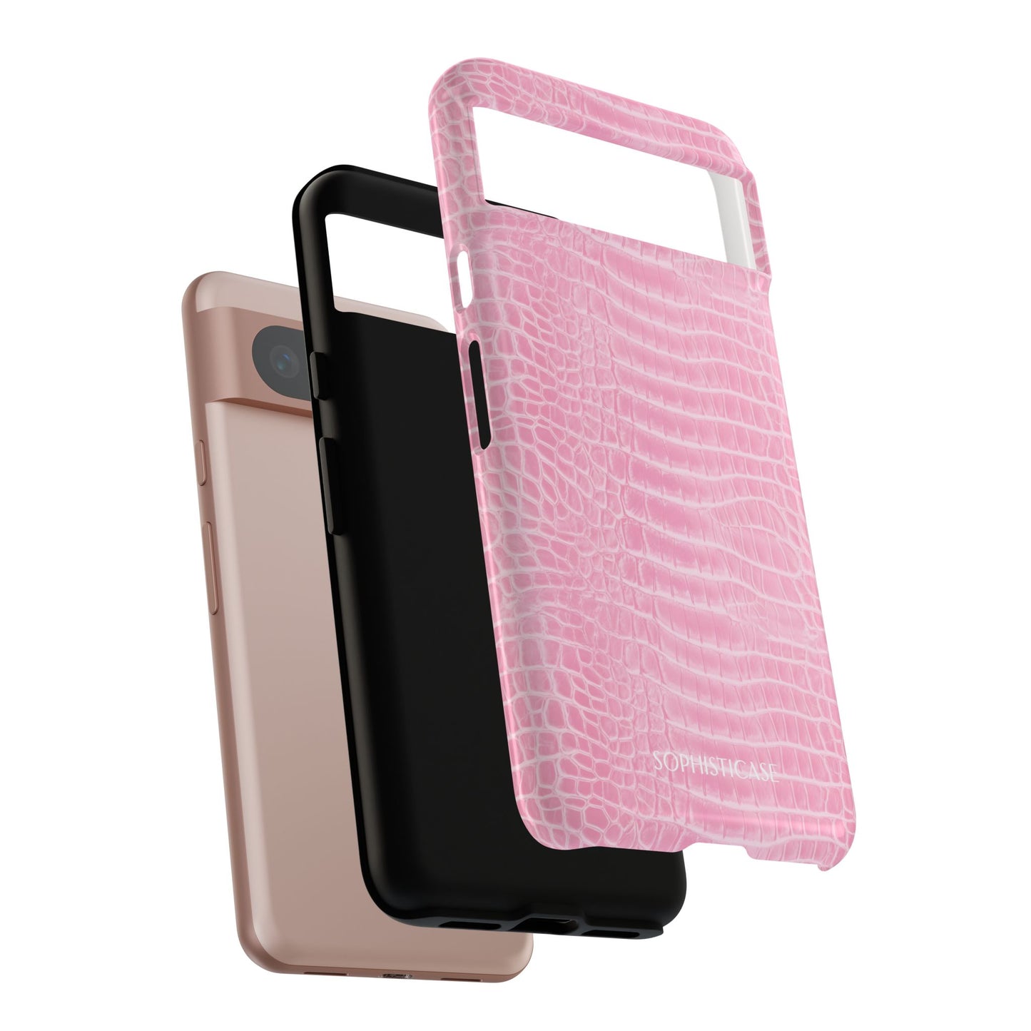 Luxe Leather in Pink - Tough Phone Case