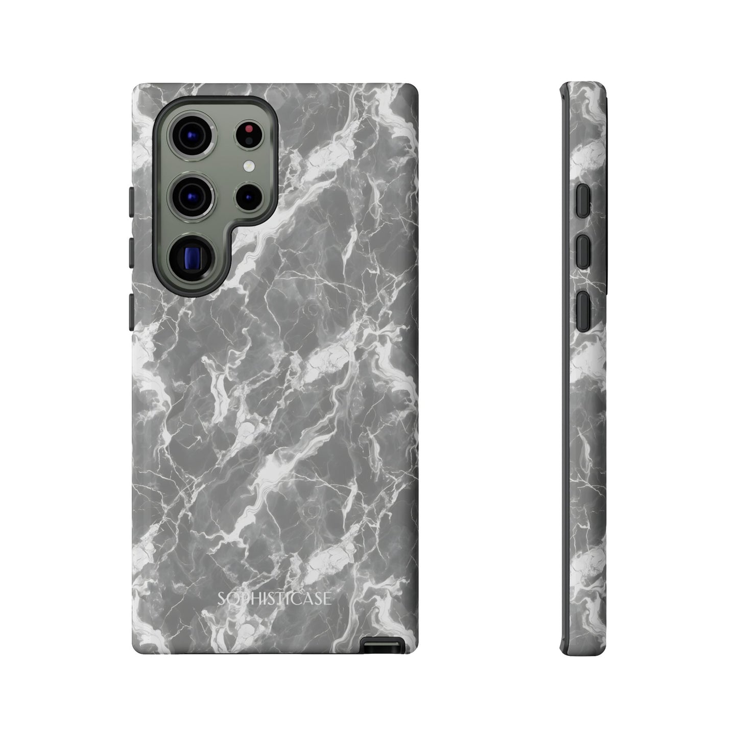 Marble Crush in Charcoal Grey - Tough Phone Case