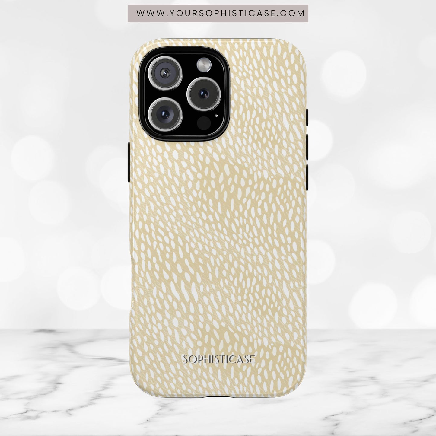 Oh Deer! in Neutral Beige- Tough Phone Case