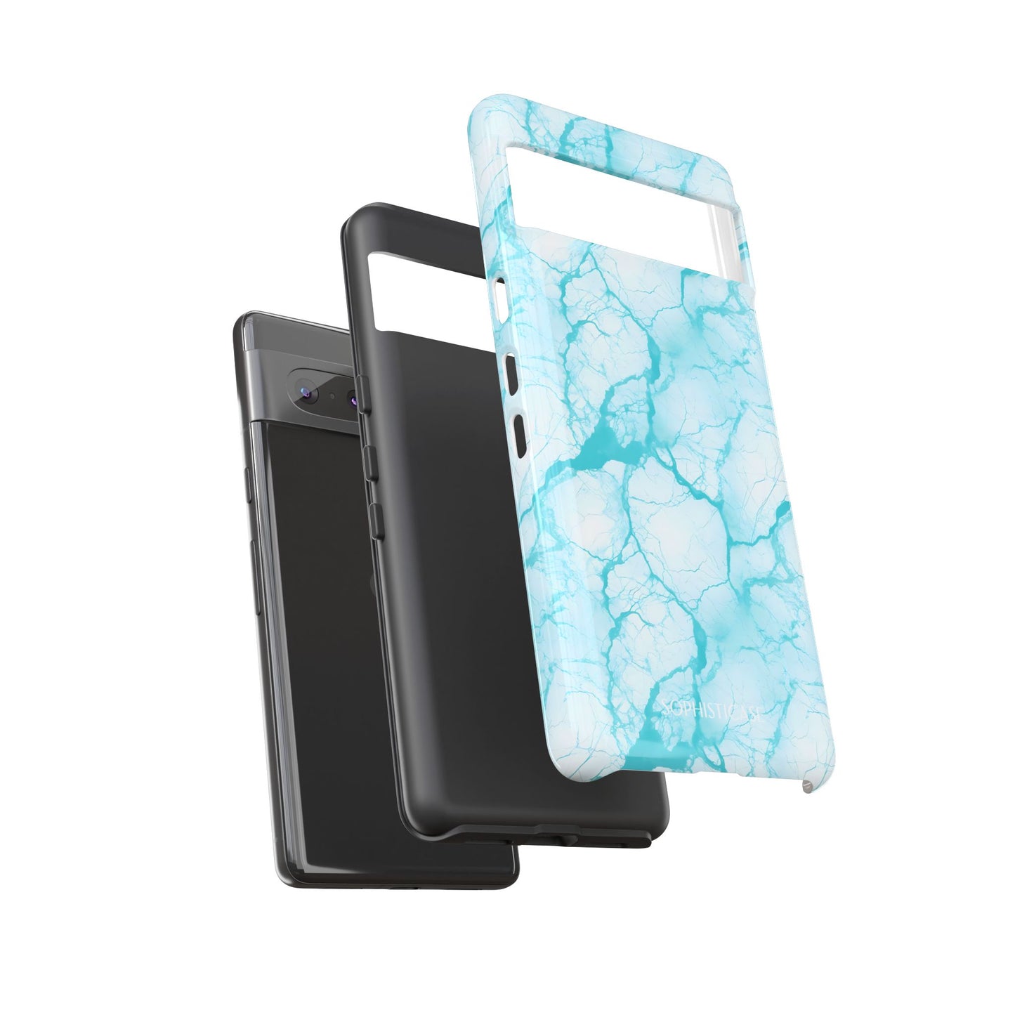 Marble Opulence in Aqua - Google Pixel Case