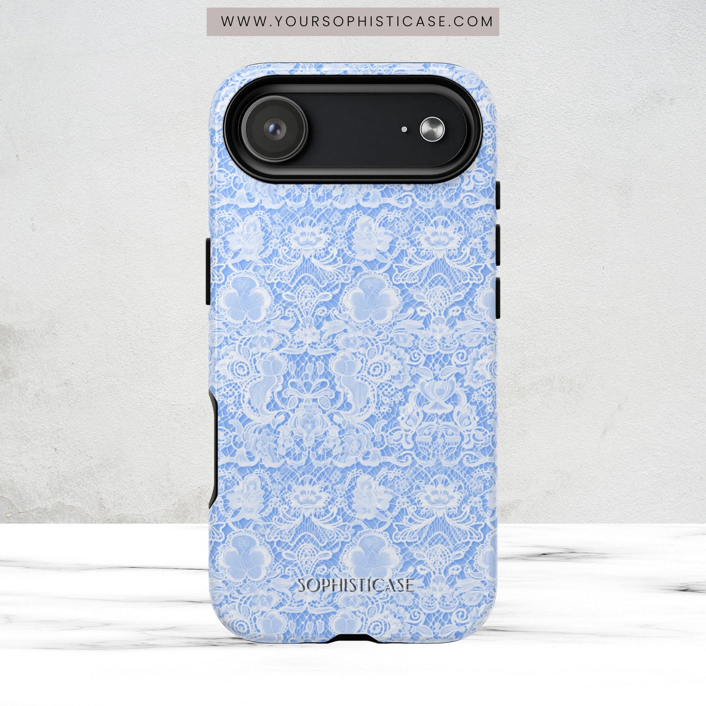 Luxe Lace in Blue - Magsafe Case