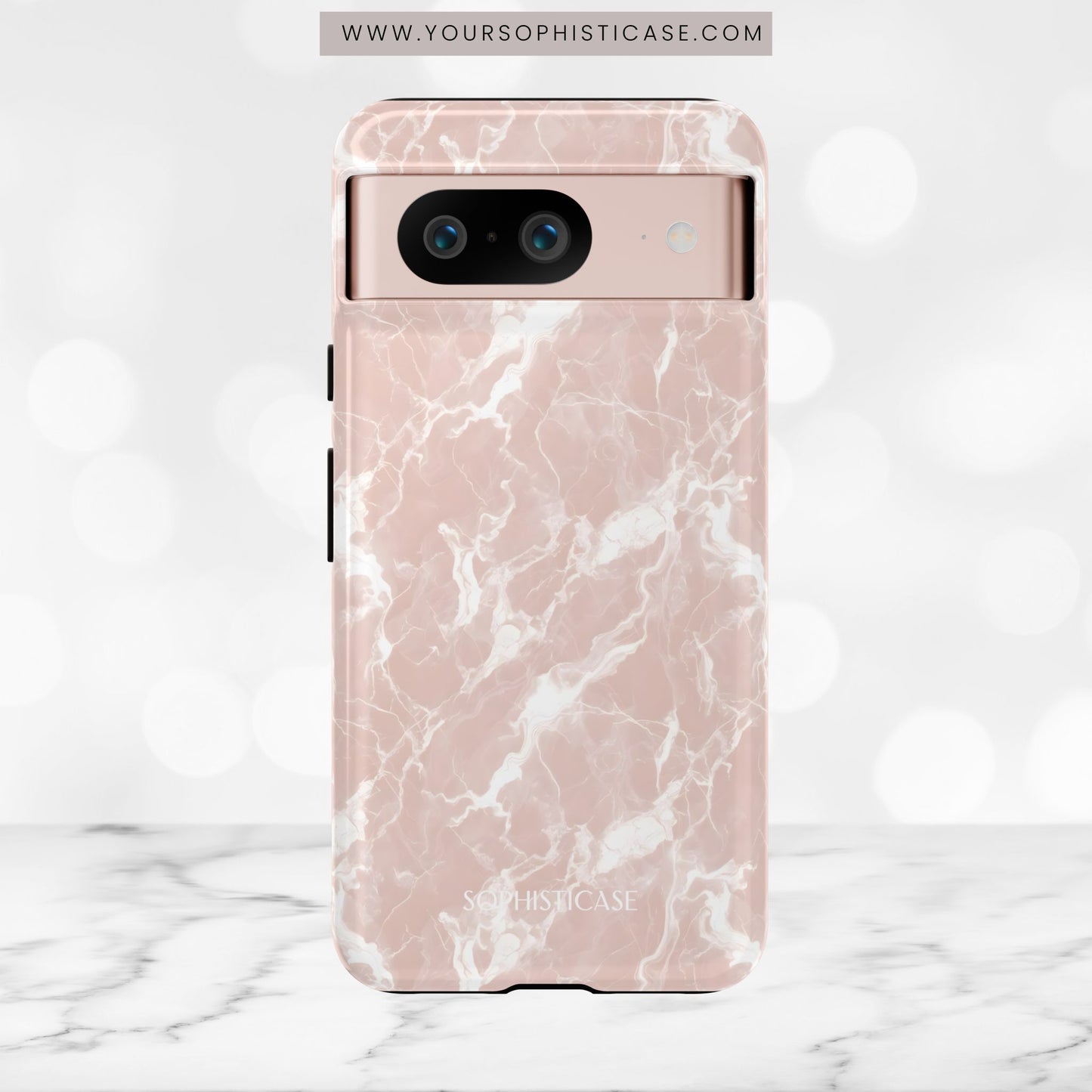Marble Crush in Neutral Beige - Tough Phone Case