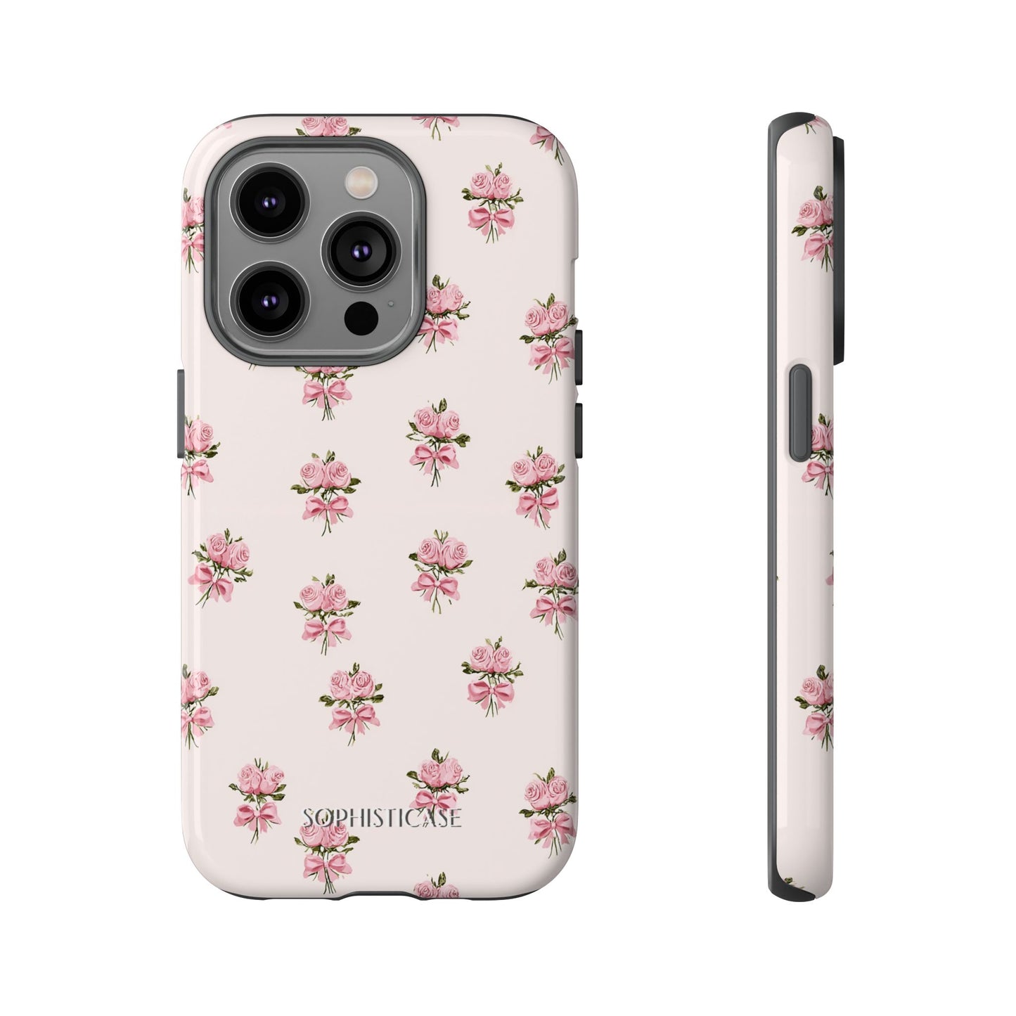 The Sweetest Thing in Coquette Rose Bouquet - iPhone Case