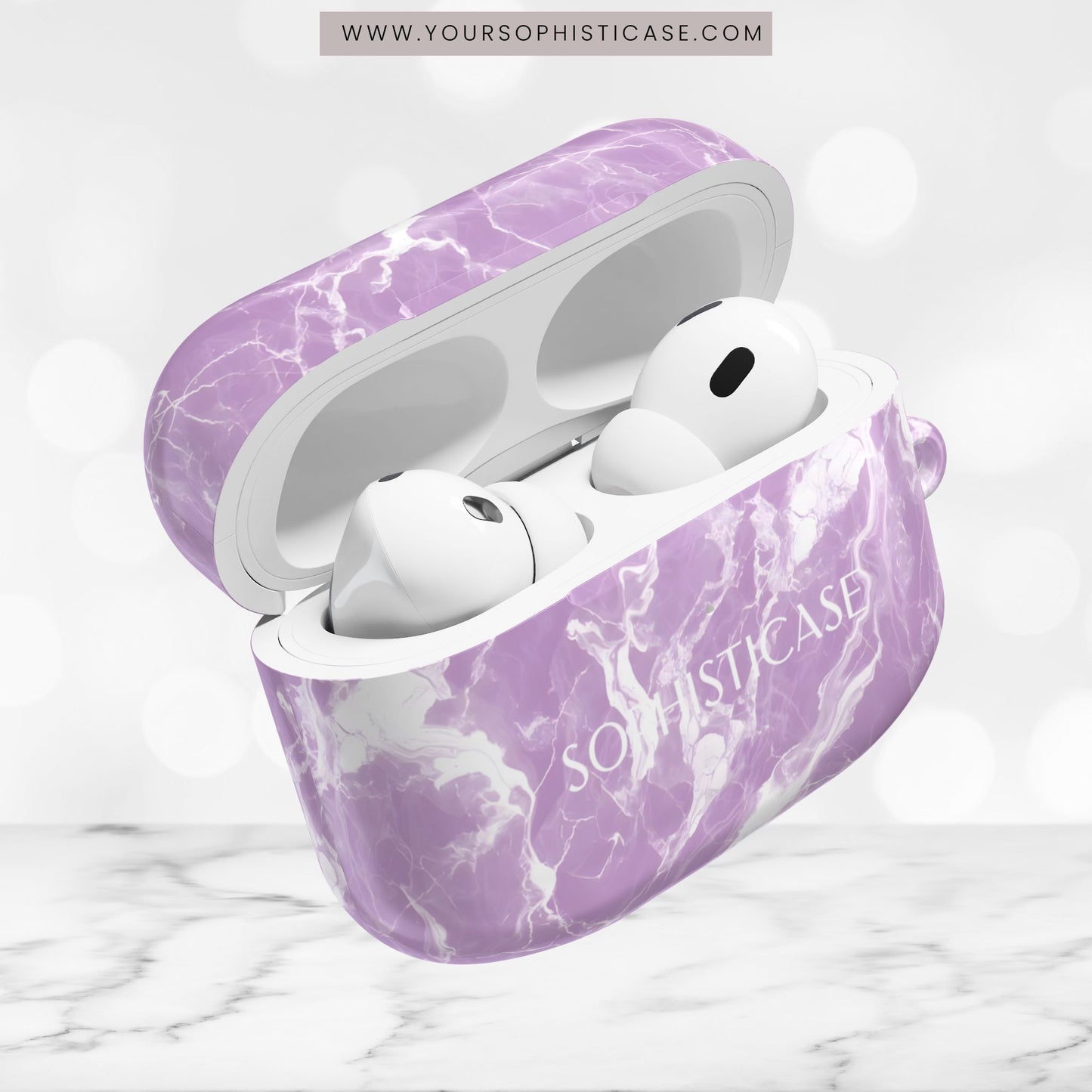 AirPod Cases - Marble Crush in Purple