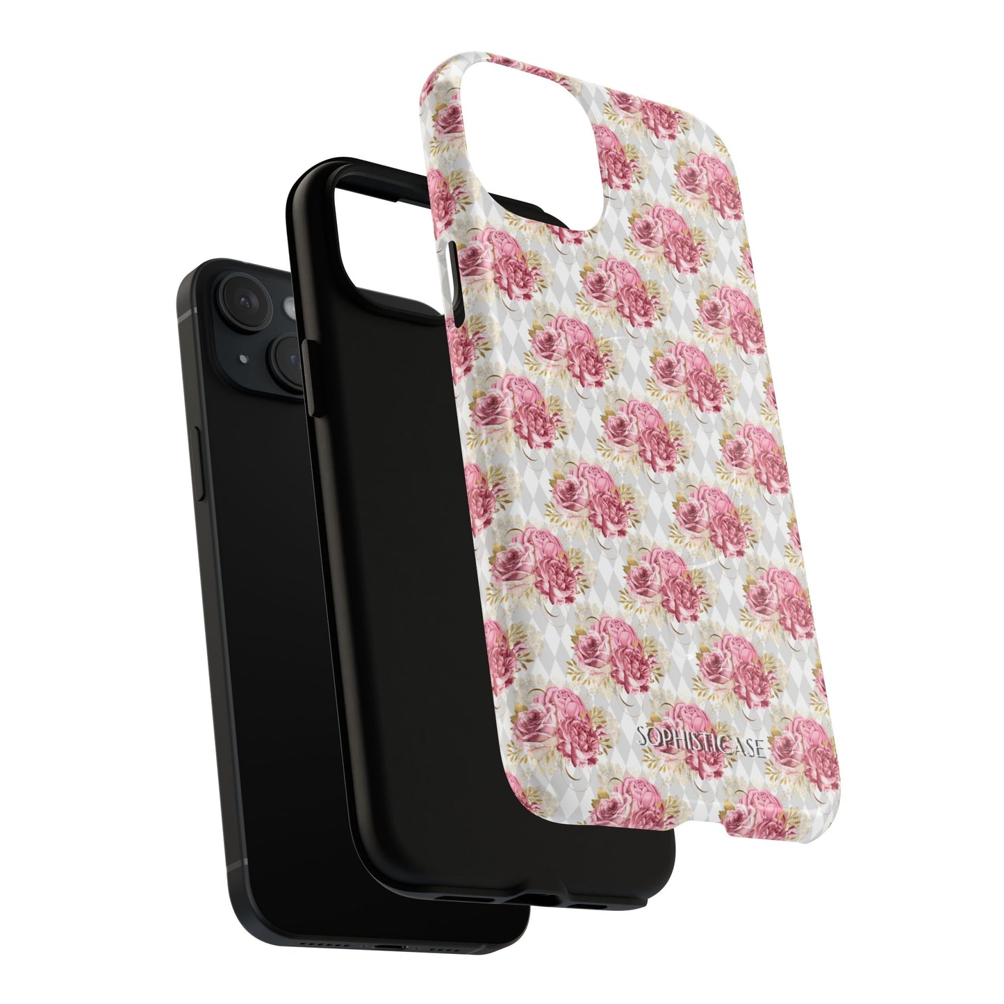 Rose Diamond Romance in Colette - Magsafe Phone Case