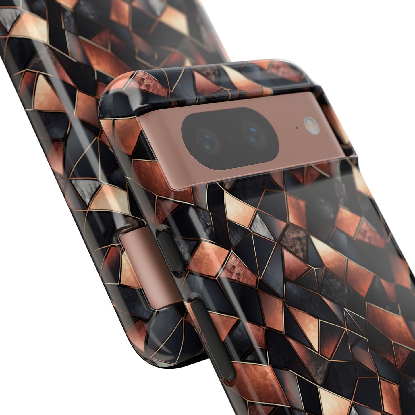 Rose' Runway in Noir Mosaic - Tough Phone Case