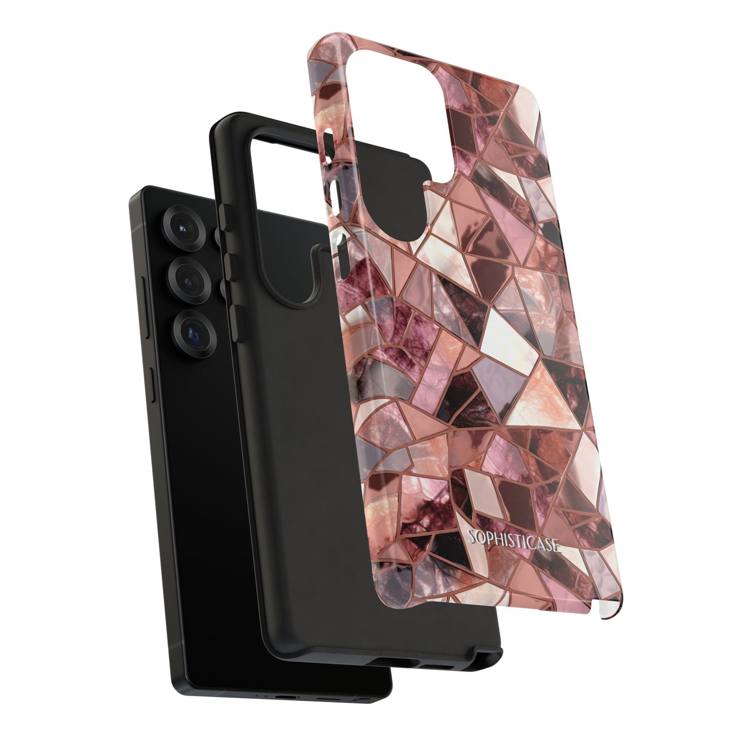 Rose' Runway in Merlot Mosaic - Tough Phone Case