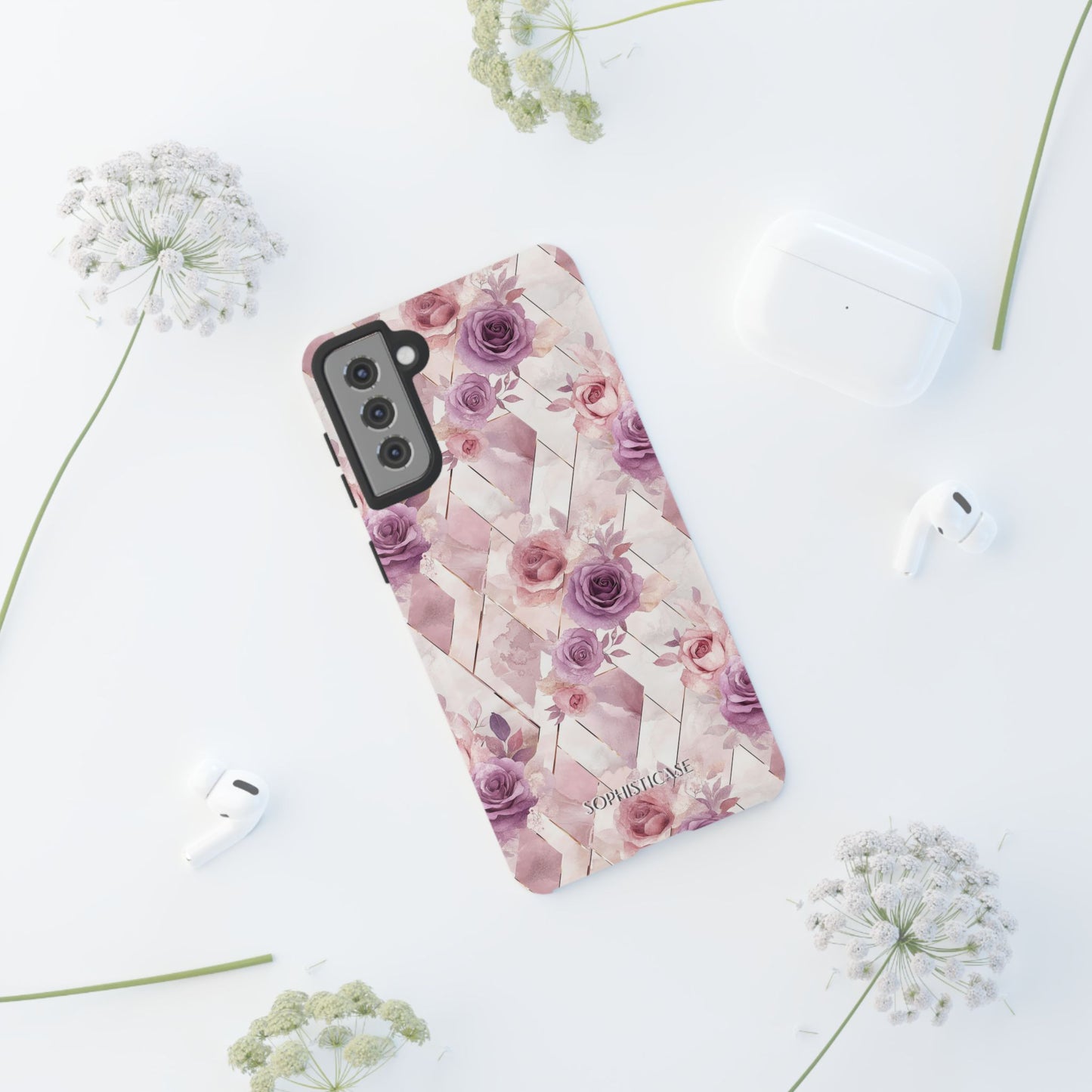 Royal Floral in Mauve Rose - Tough Phone Case