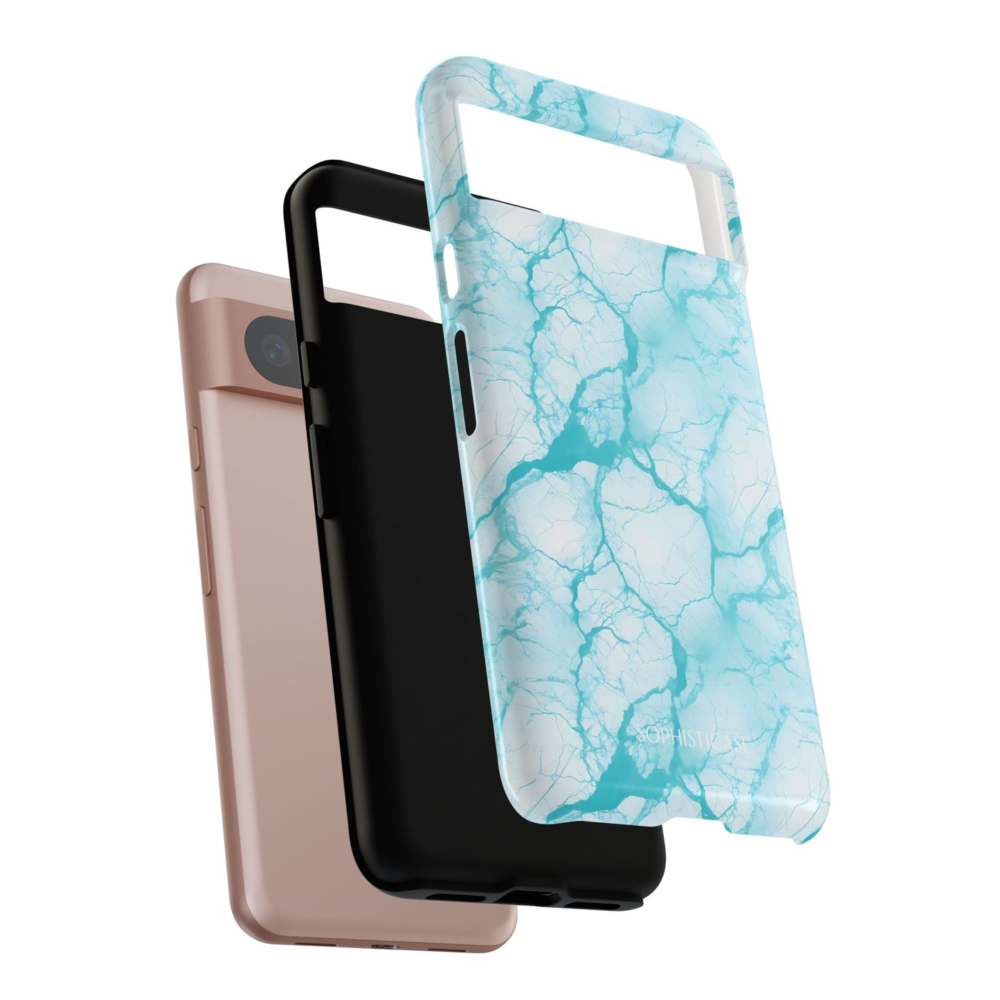 Marble Opulence in Aqua - Google Pixel Case