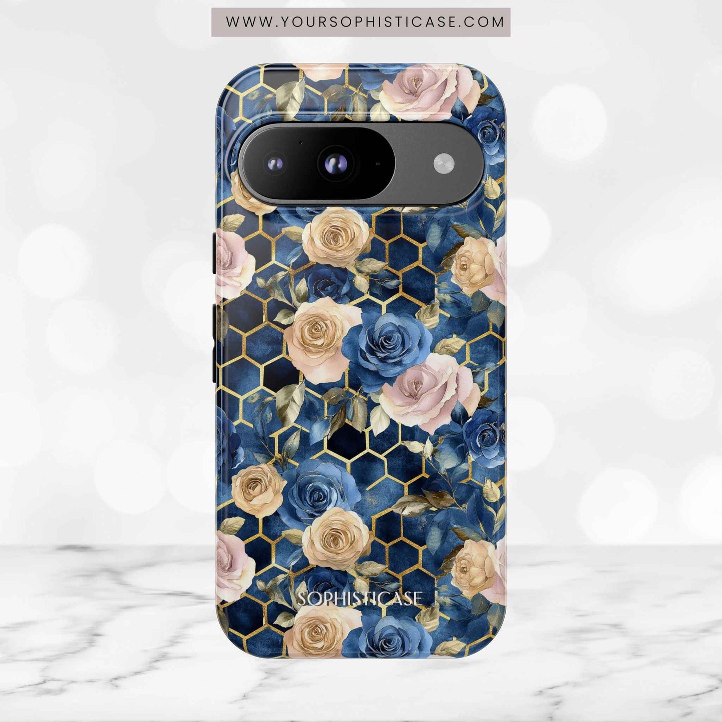 Royal Floral in Midnight Rose - Tough Phone Case