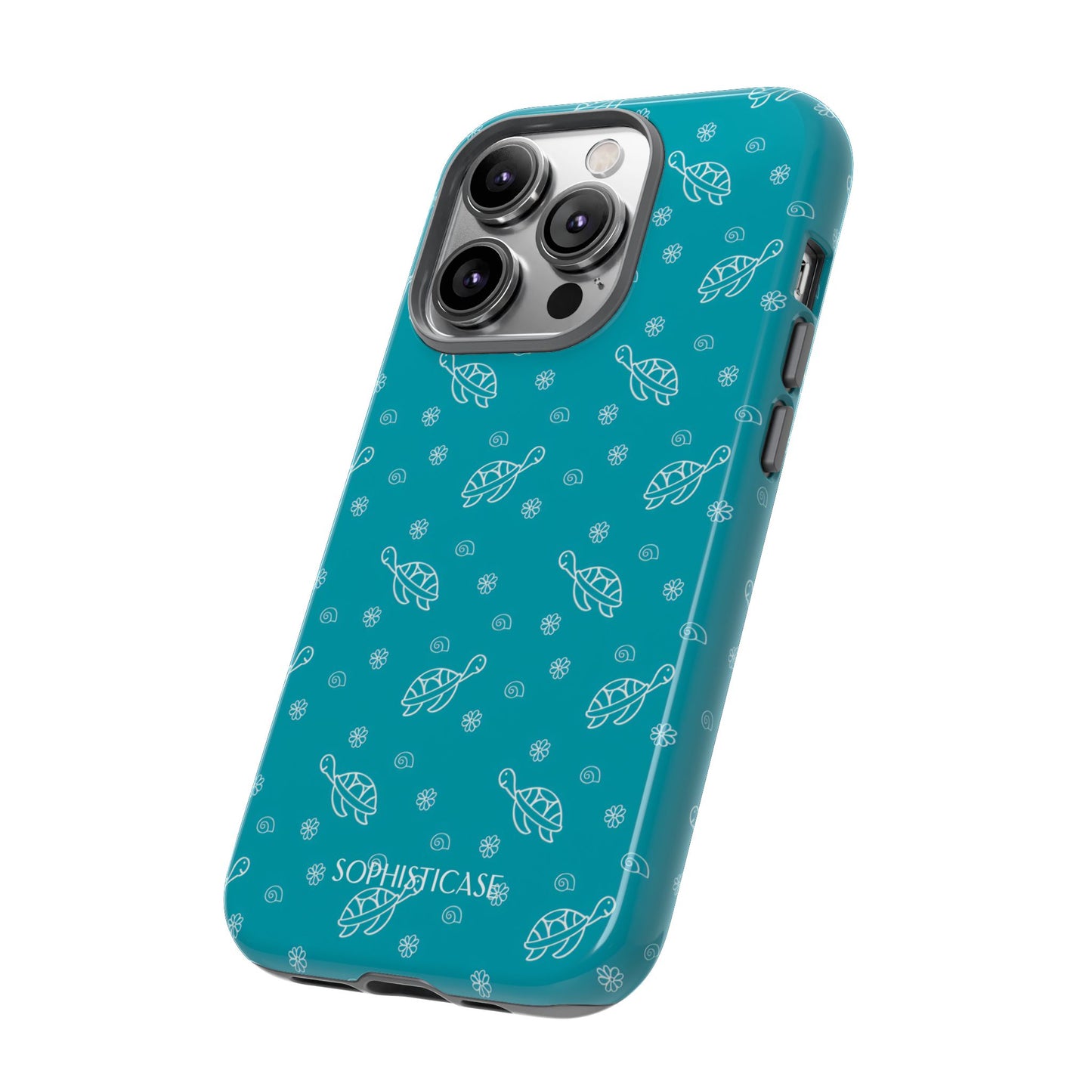 Turtle Island in Aqua - iPhone Magsafe Case