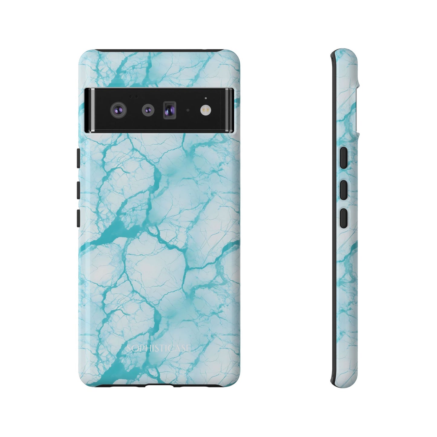 Marble Opulence in Aqua - Tough Phone Case