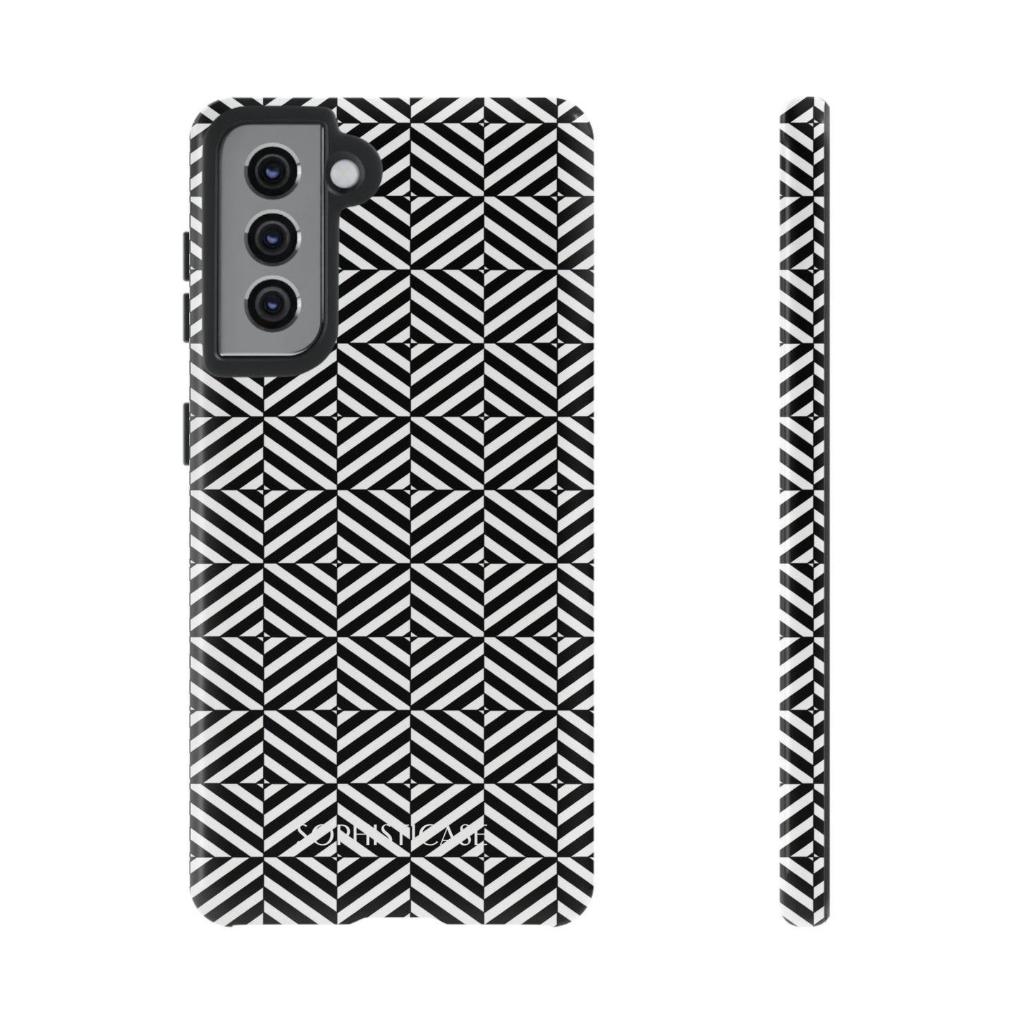 Illusions in Black - Tough Phone Case for Samsung Galaxy