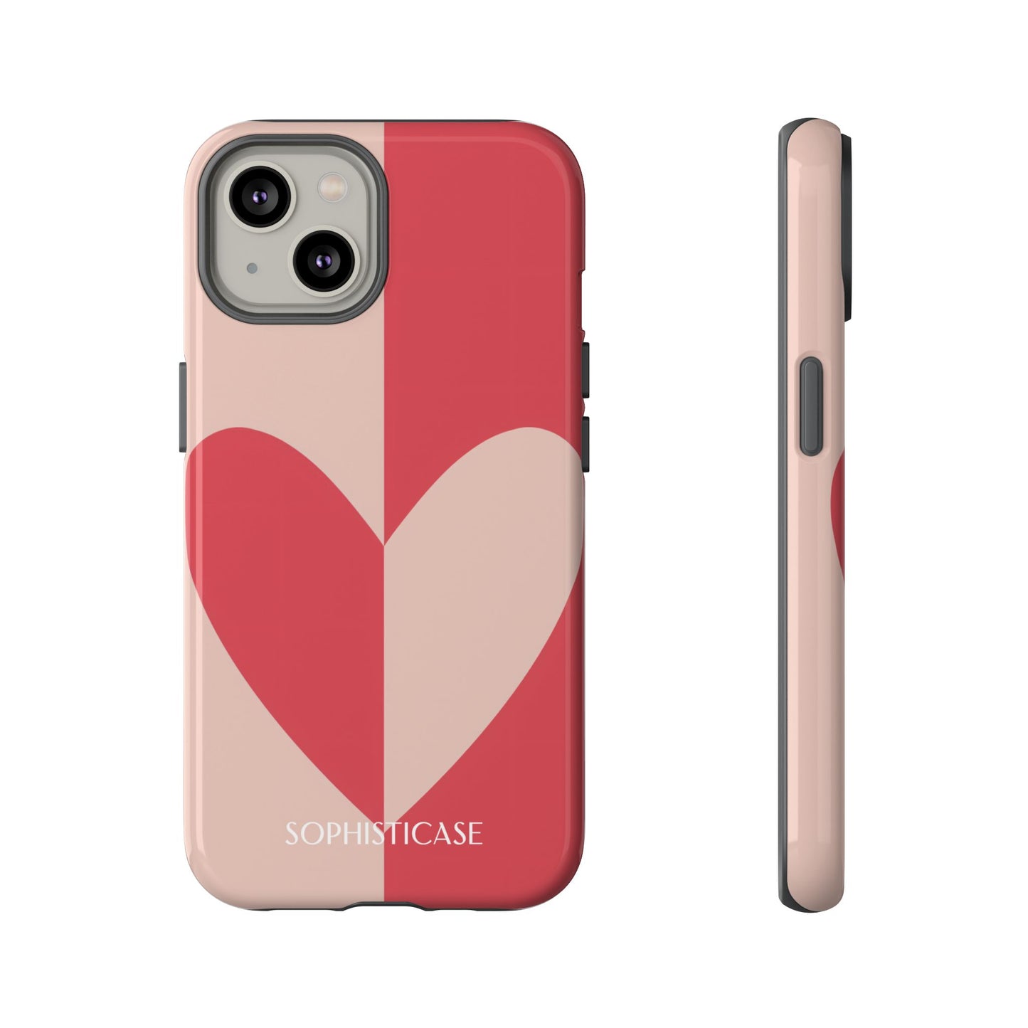 Be Mine in Red and Brown - iPhone Case