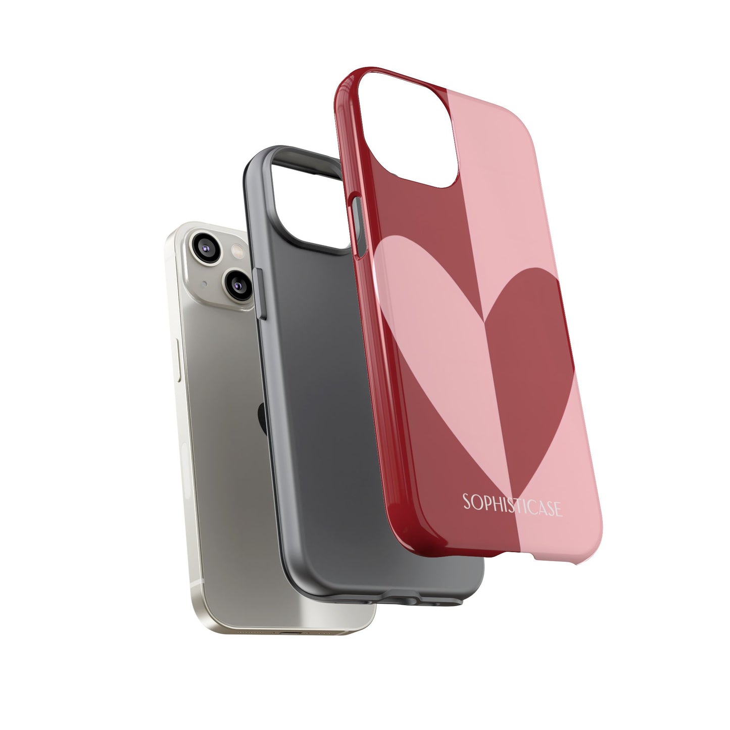 Be Mine in Red and Pink - iPhone Case
