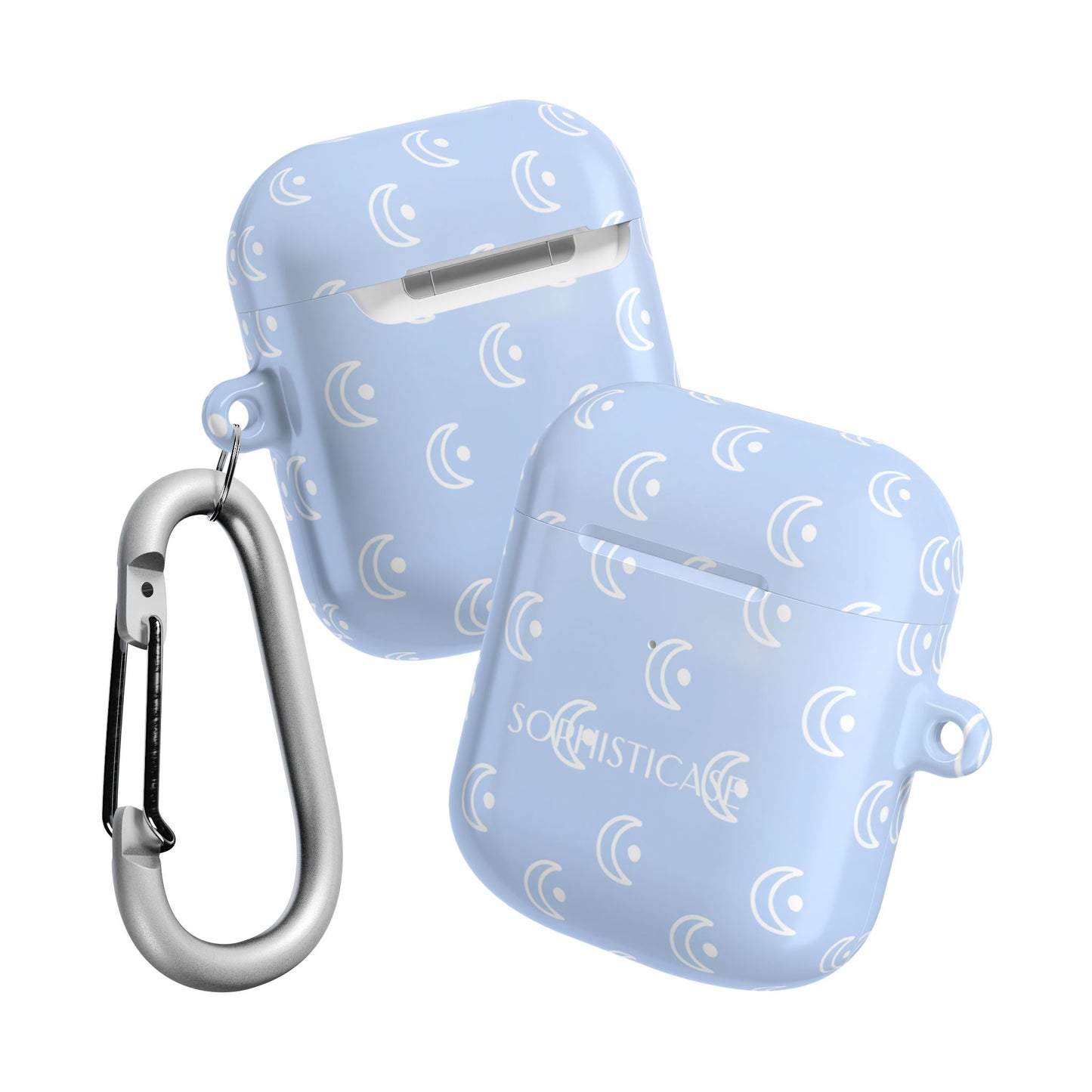 AirPod Cases - Moon Phase in Baby Blue