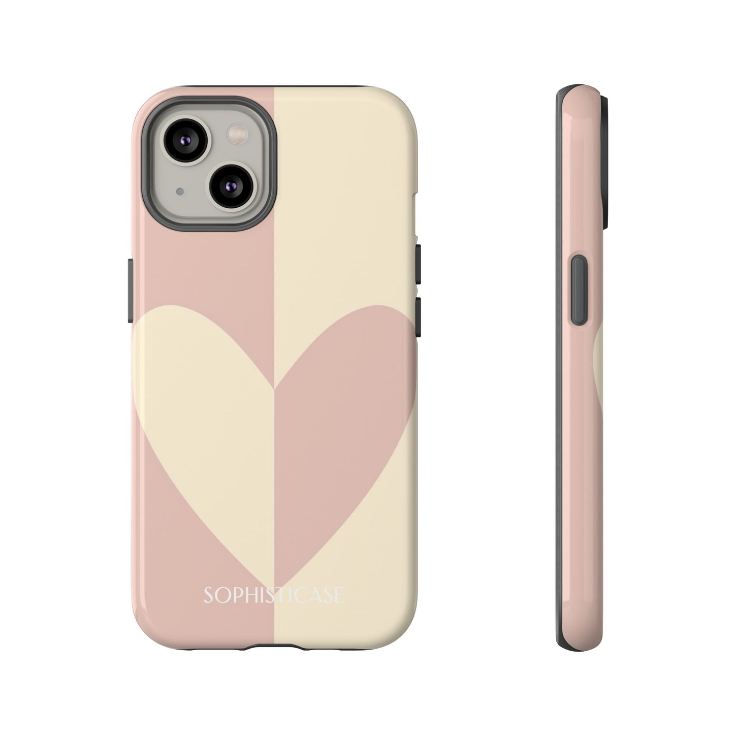 Be Mine in Brown and Beige - iPhone Case