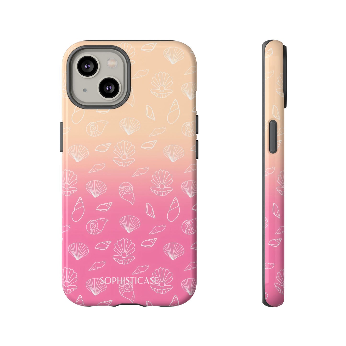 Seashell Society in Sandy Pink Sunset - iPhone Case