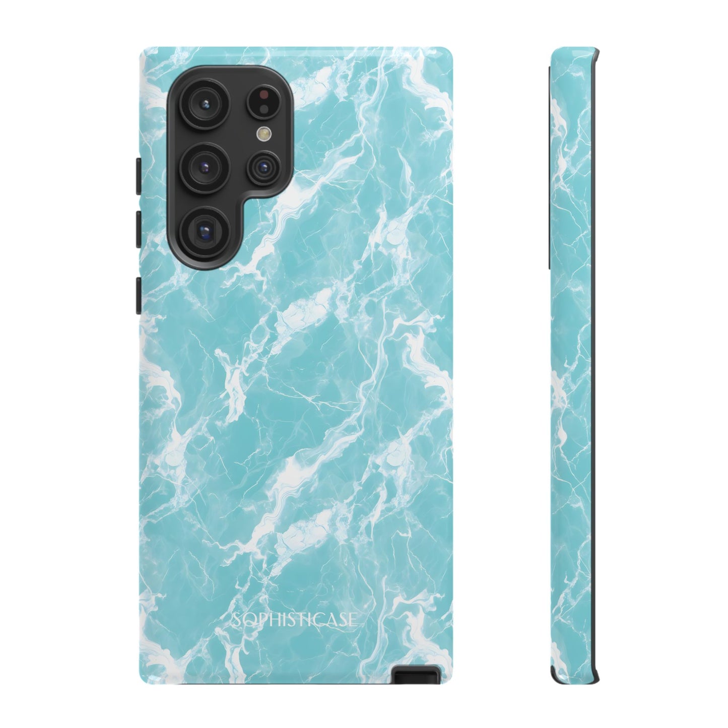 Marble Crush in Aqua - Samsung Galaxy Case