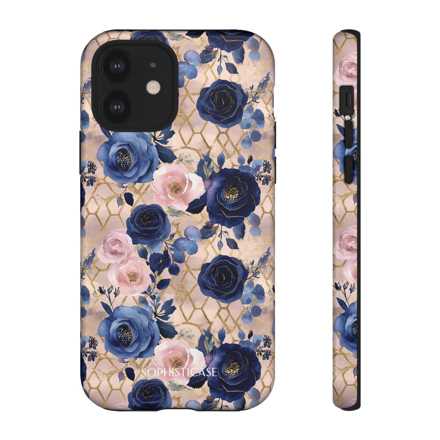Royal Floral in Navy Blush - Tough Phone Case