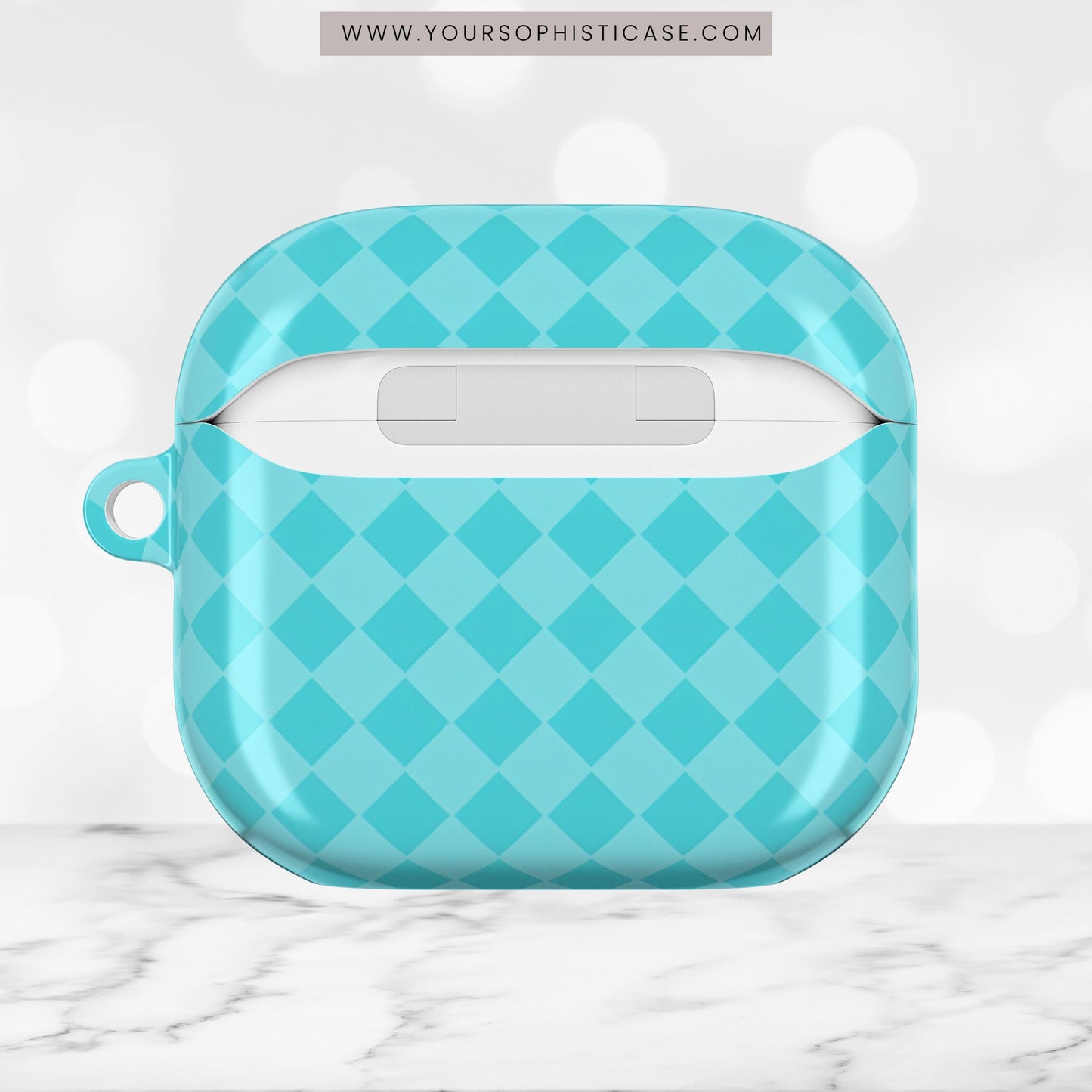 AirPod Cases - Diamond Diva in Aqua