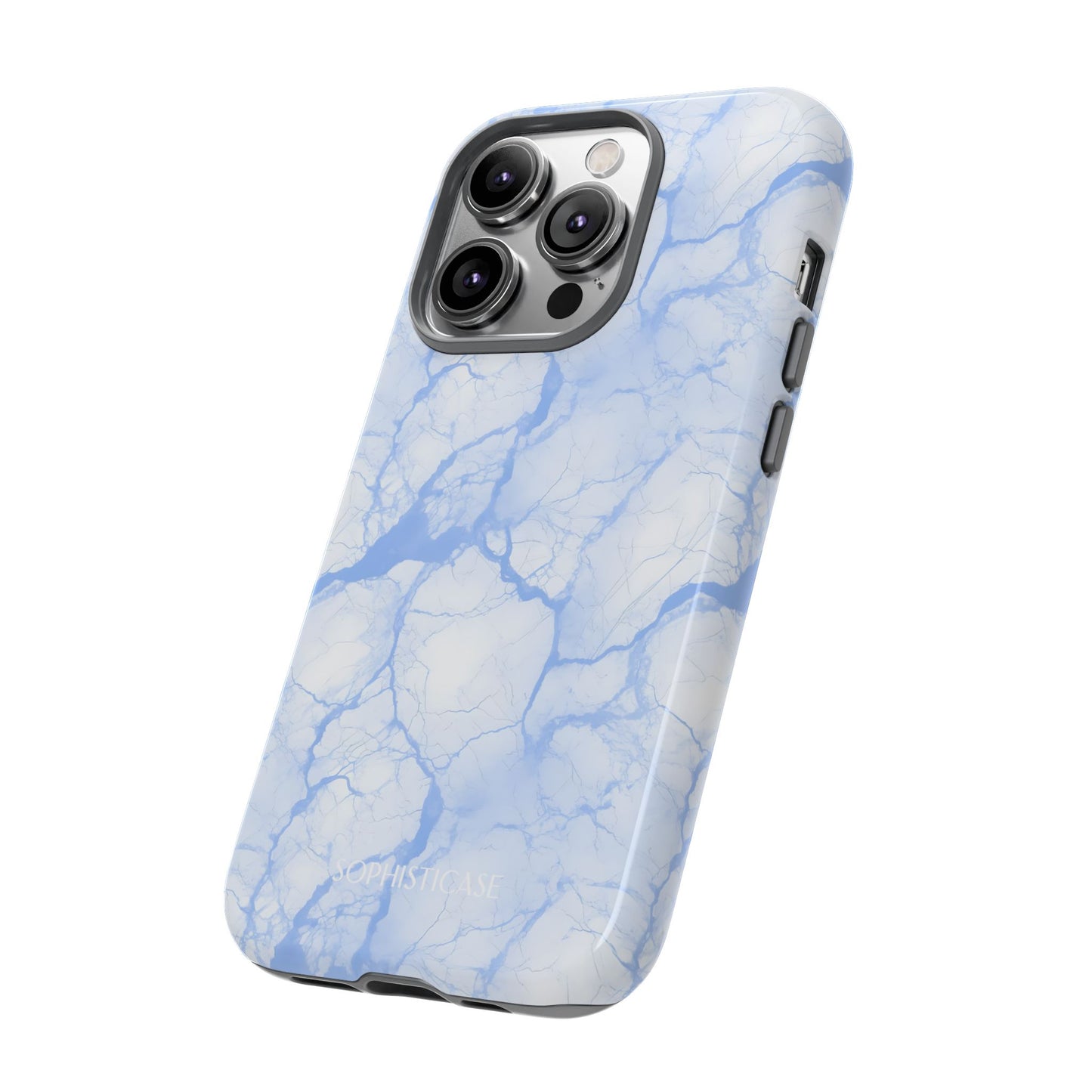 Marble Opulence in Blue - iPhone Case