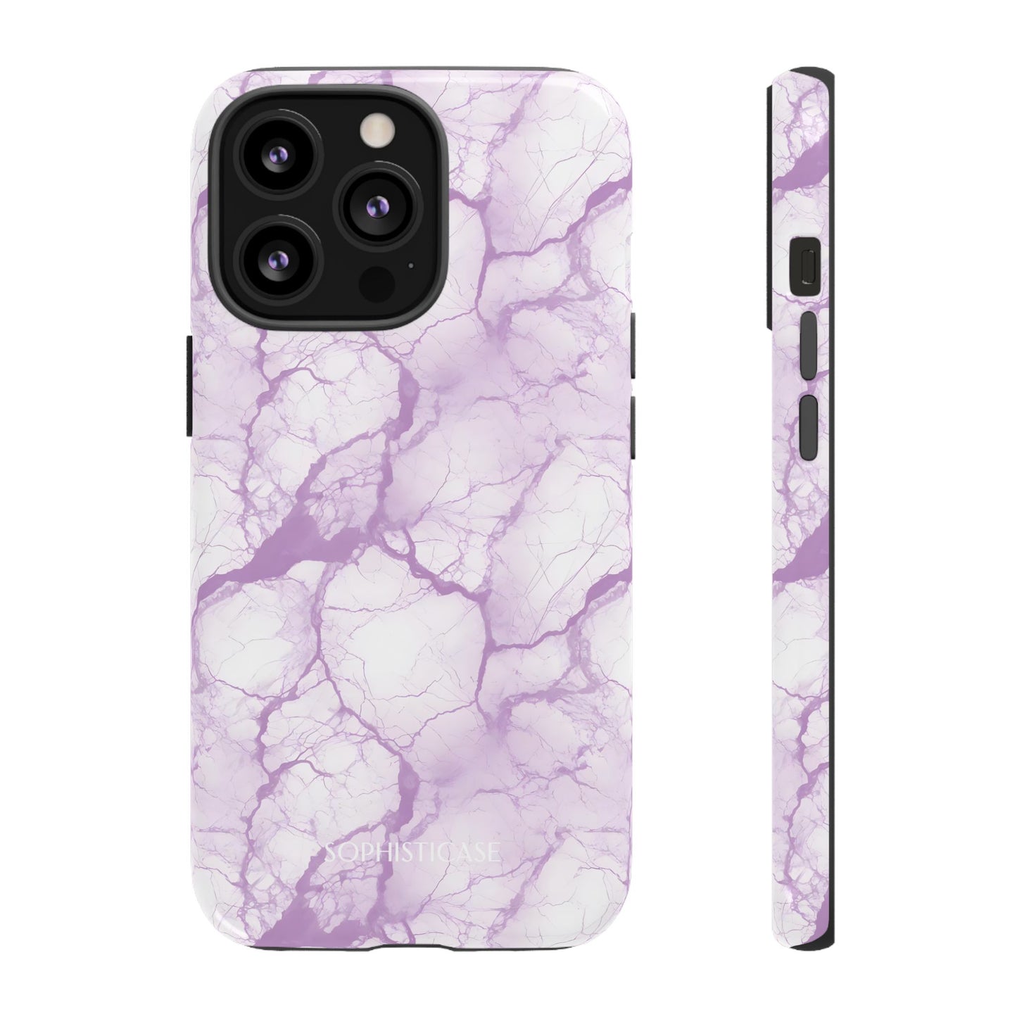 Marble Opulence in Purple - iPhone Case