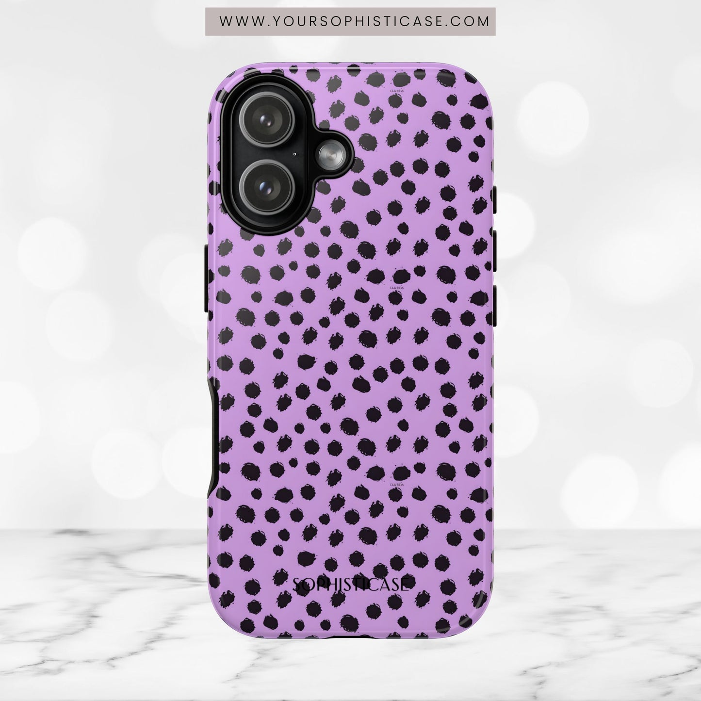 Cheetahs and Liars in Purple - iPhone Case