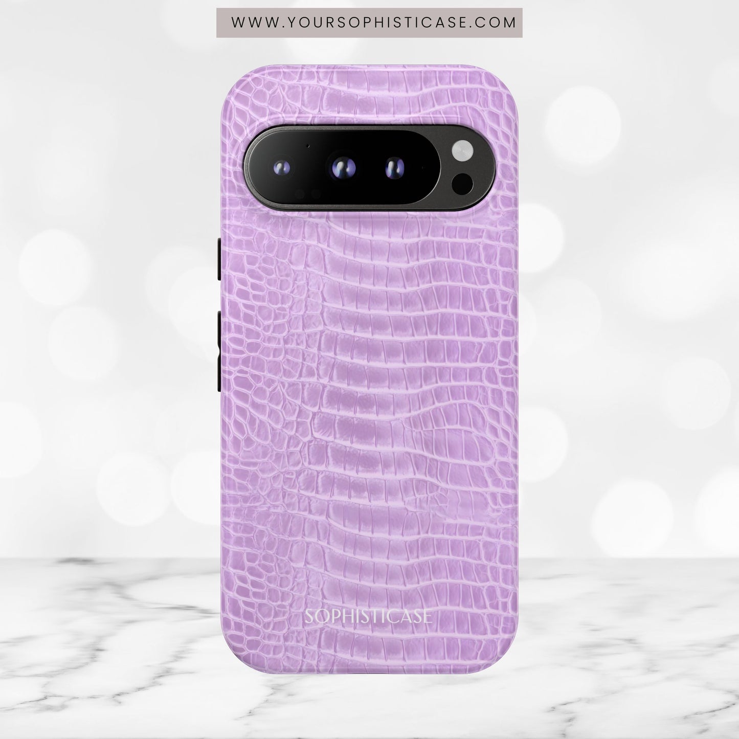 Luxe Leather in Purple - Tough Phone Case